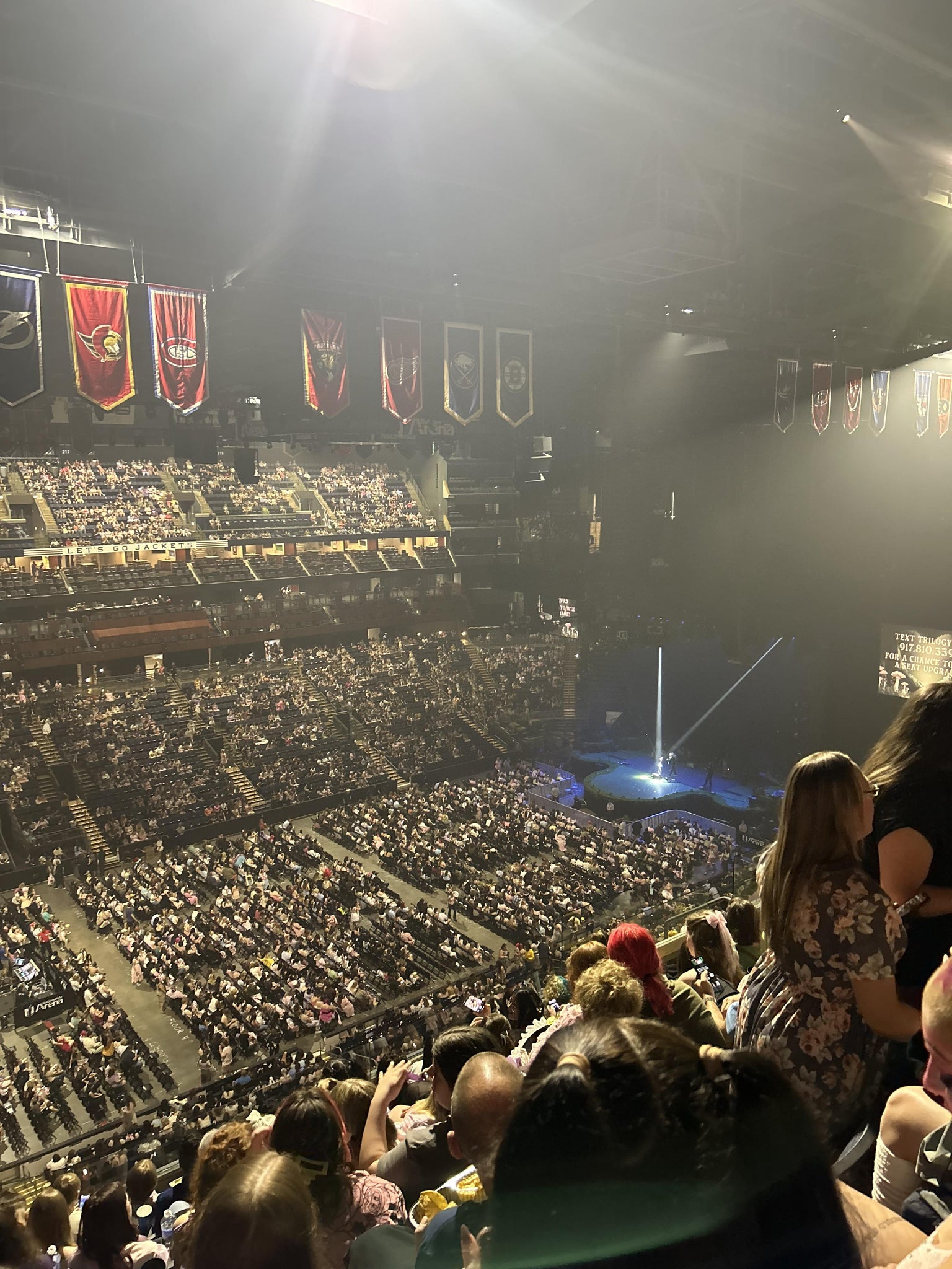 Real Fan View taken from Section 205 at Nationwide Arena by Vinnie M