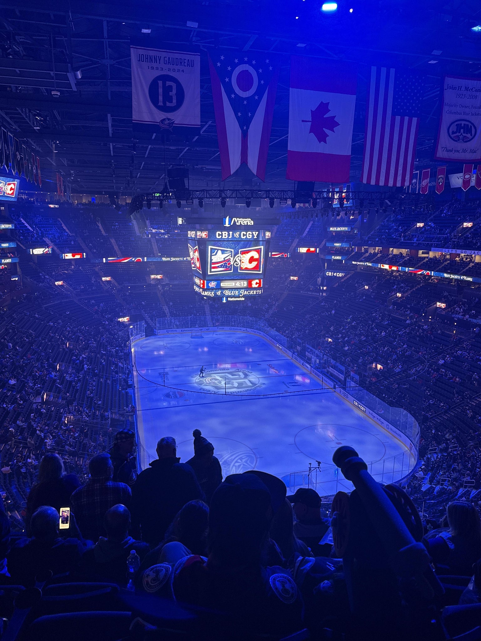 Real Fan View taken from Section 211 at Nationwide Arena by Hunter H