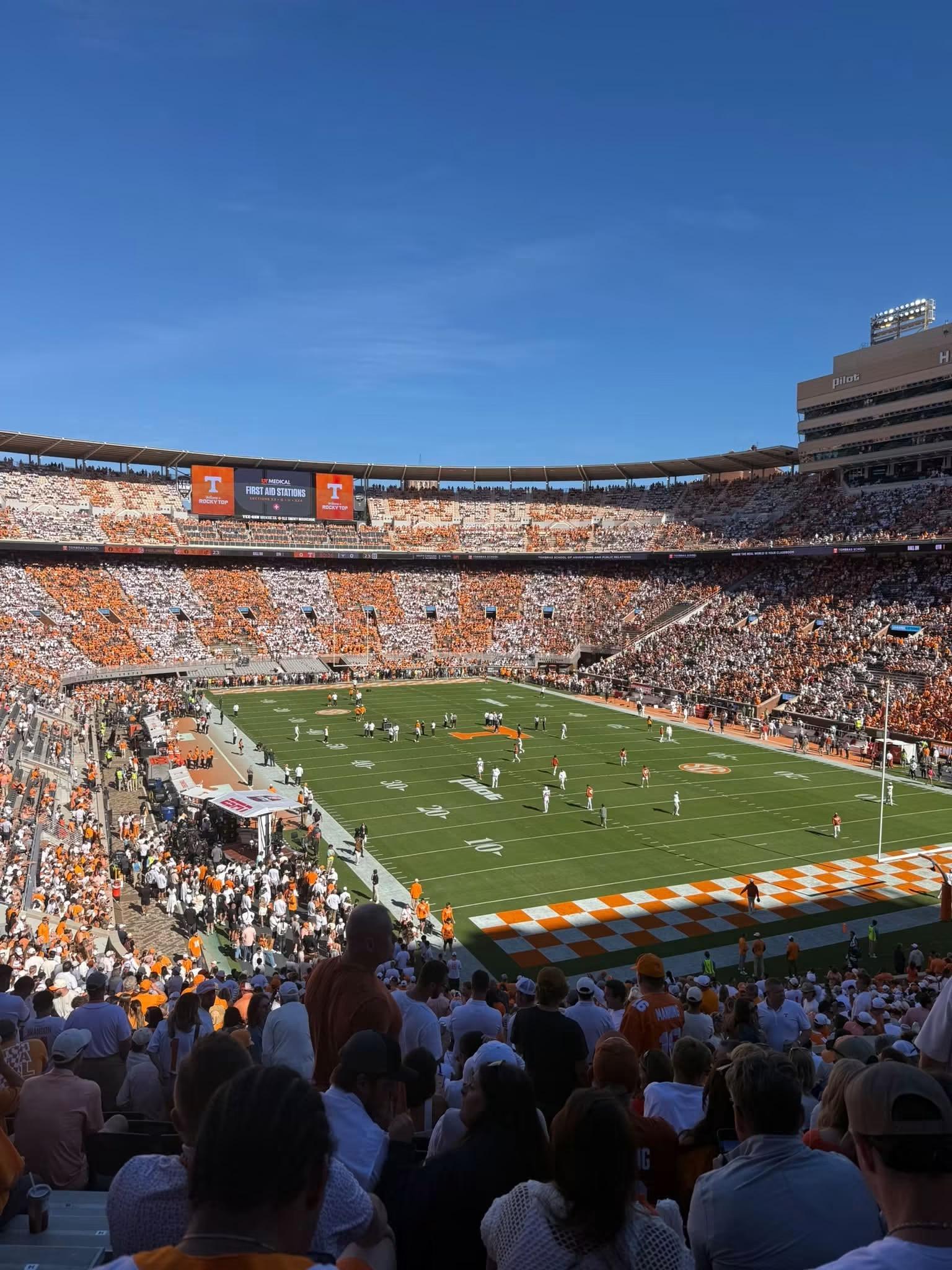Real Fan View taken from Section O at Neyland Stadium by Kelsey M