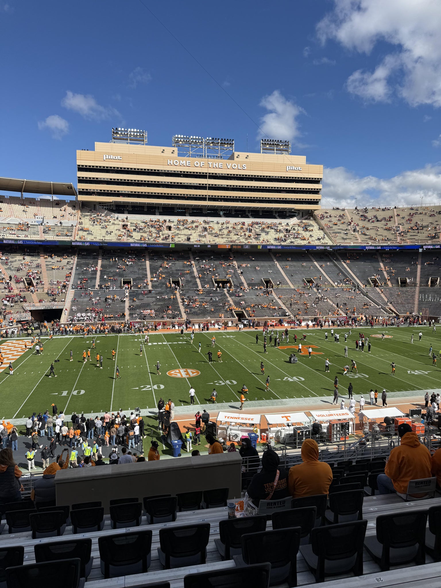 Real Fan View taken from Section V at Neyland Stadium by Michelle H