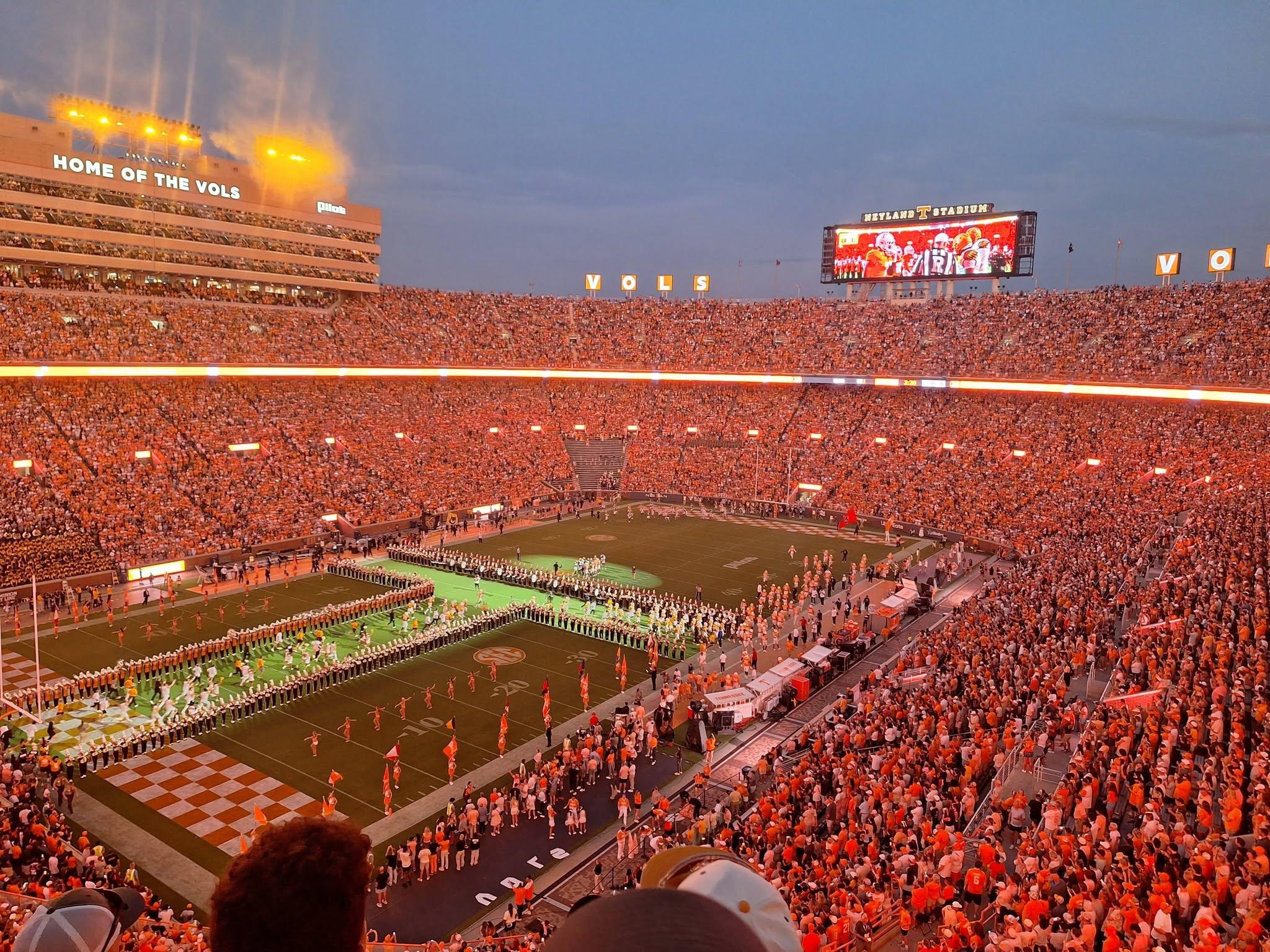 Real Fan View taken from Section XX 3 at Neyland Stadium by Anonymous User