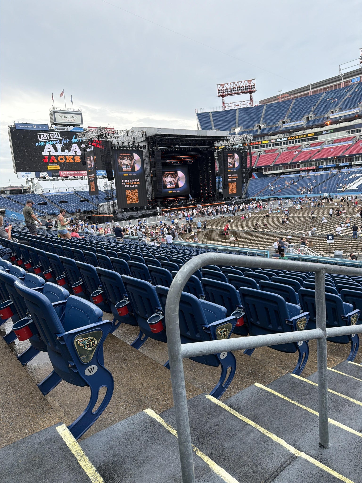 Real Fan View taken from Section 132 at Nissan Stadium - 1 Titans Way by Paul M