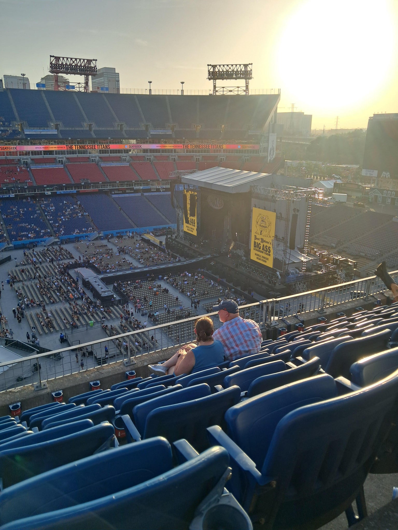 Real Fan View taken from Loge 313 at Nissan Stadium - 1 Titans Way by Rhonda B