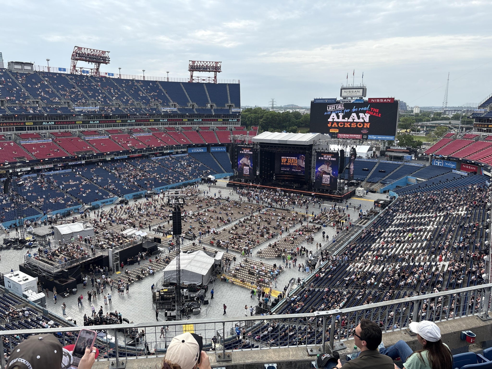 Real Fan View taken from Loge 320 at Nissan Stadium - 1 Titans Way by Chris W