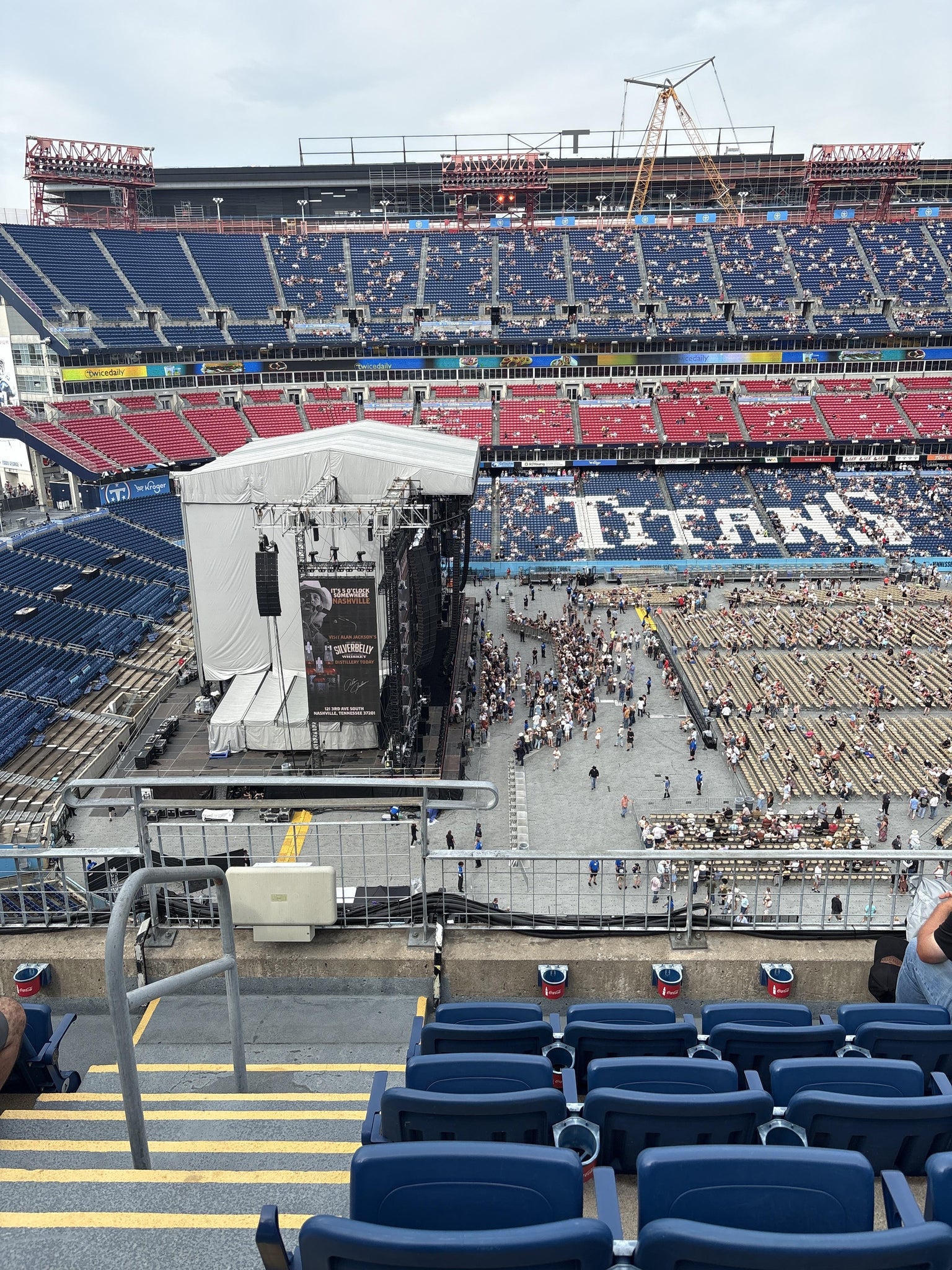 Real Fan View taken from Loge 337 at Nissan Stadium - 1 Titans Way by James N