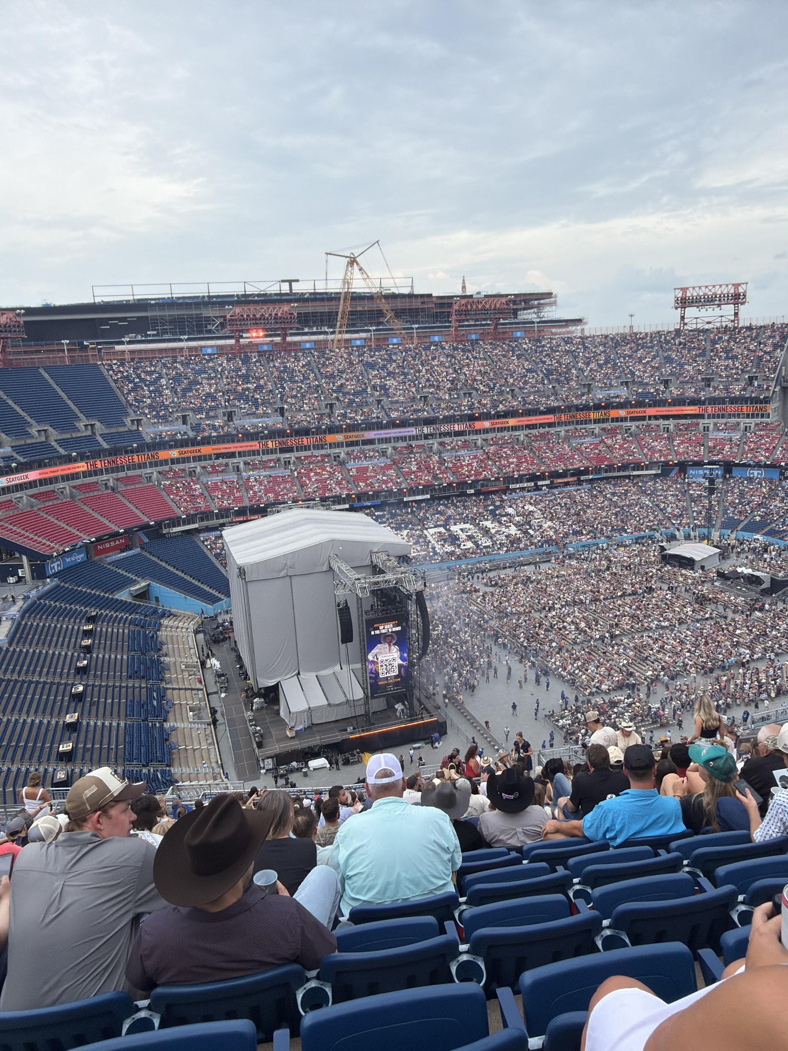Real Fan View taken from Upper 340 at Nissan Stadium - 1 Titans Way by Cooper R
