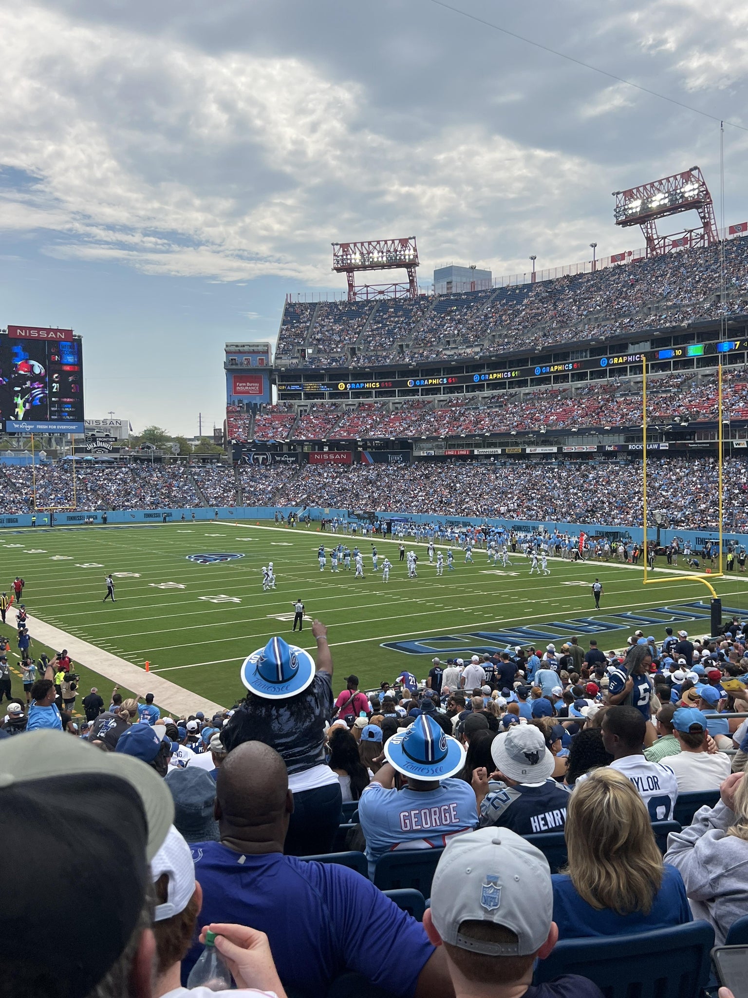 Real Fan View taken from Section 104 at Nissan Stadium by Edward S