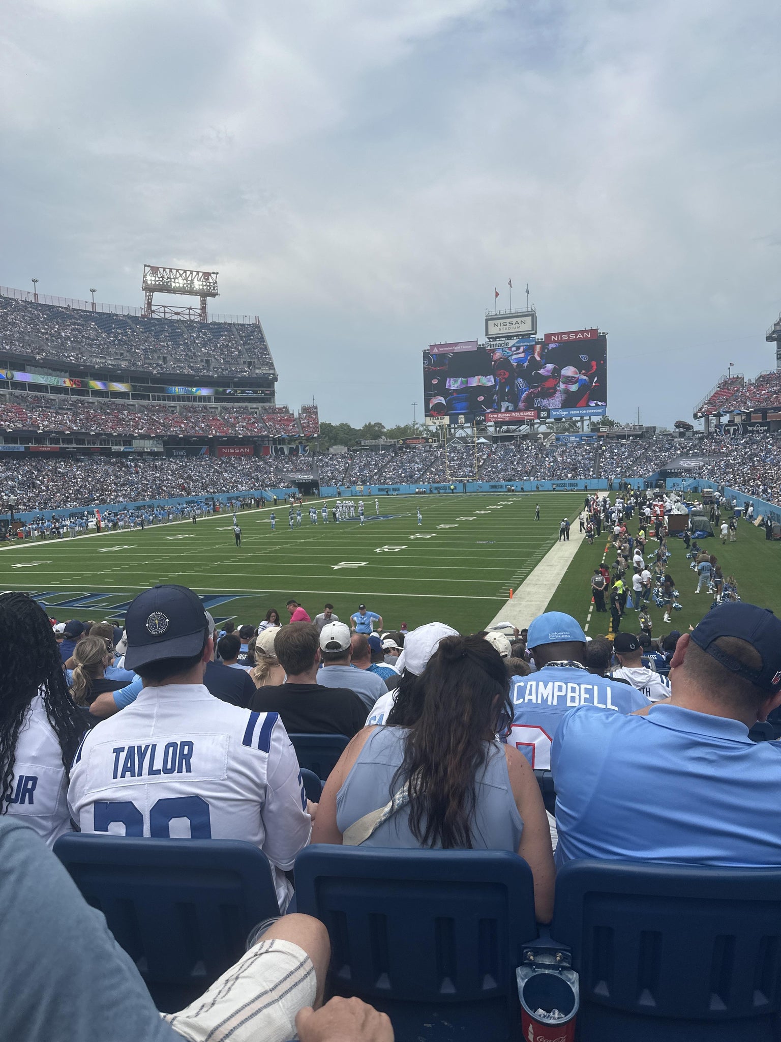 Real Fan View taken from Section 121 at Nissan Stadium by Brittany K