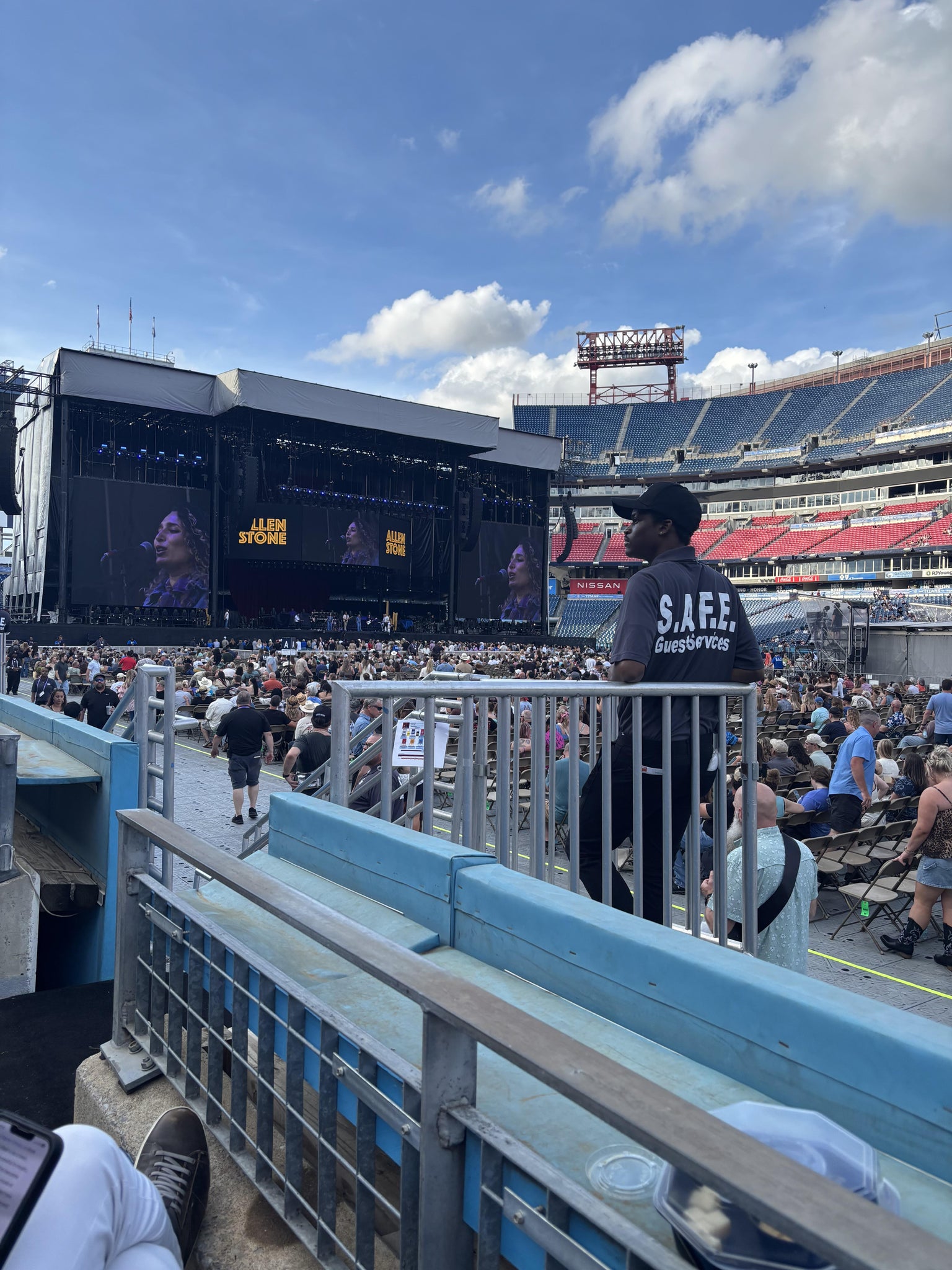 Real Fan View taken from Section 132 at Nissan Stadium by Bradley E
