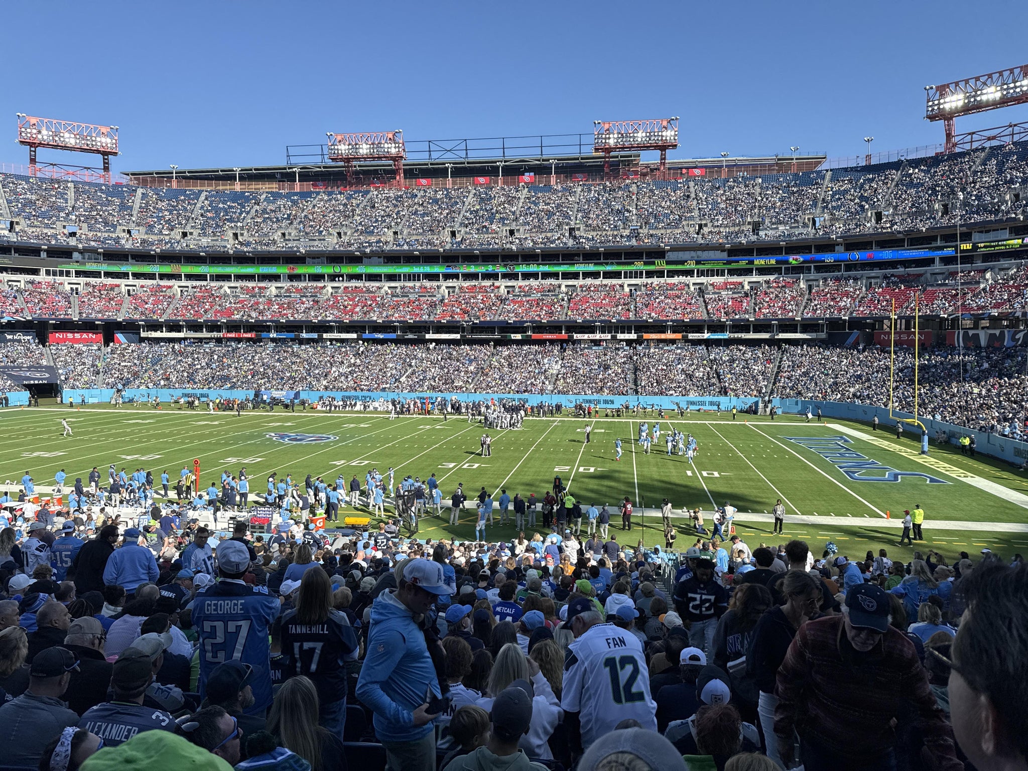 Real Fan View taken from Section 133 at Nissan Stadium by Jeremy C