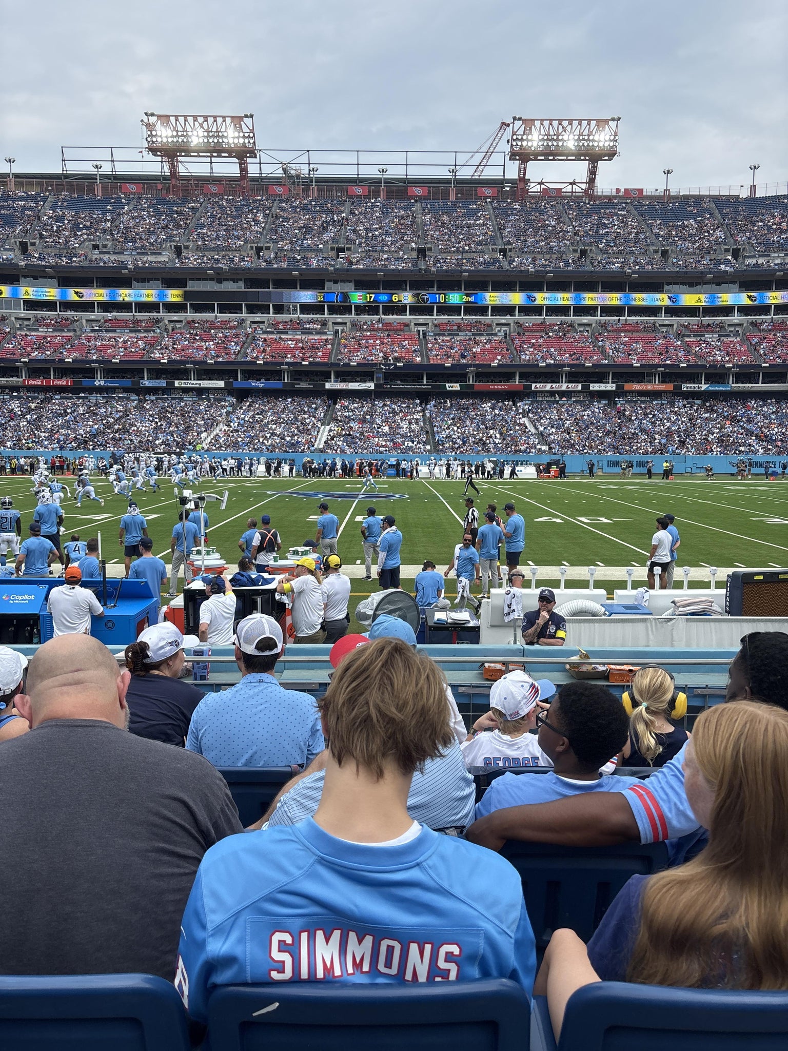 Real Fan View taken from Section 135 at Nissan Stadium by Tina G