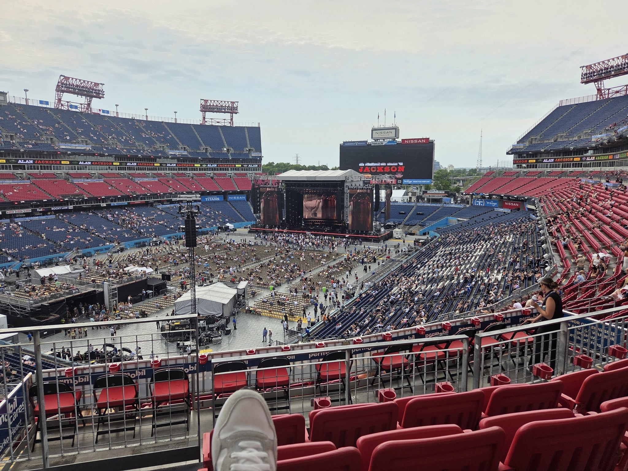 Real Fan View taken from Section 220 at Nissan Stadium by Carol L