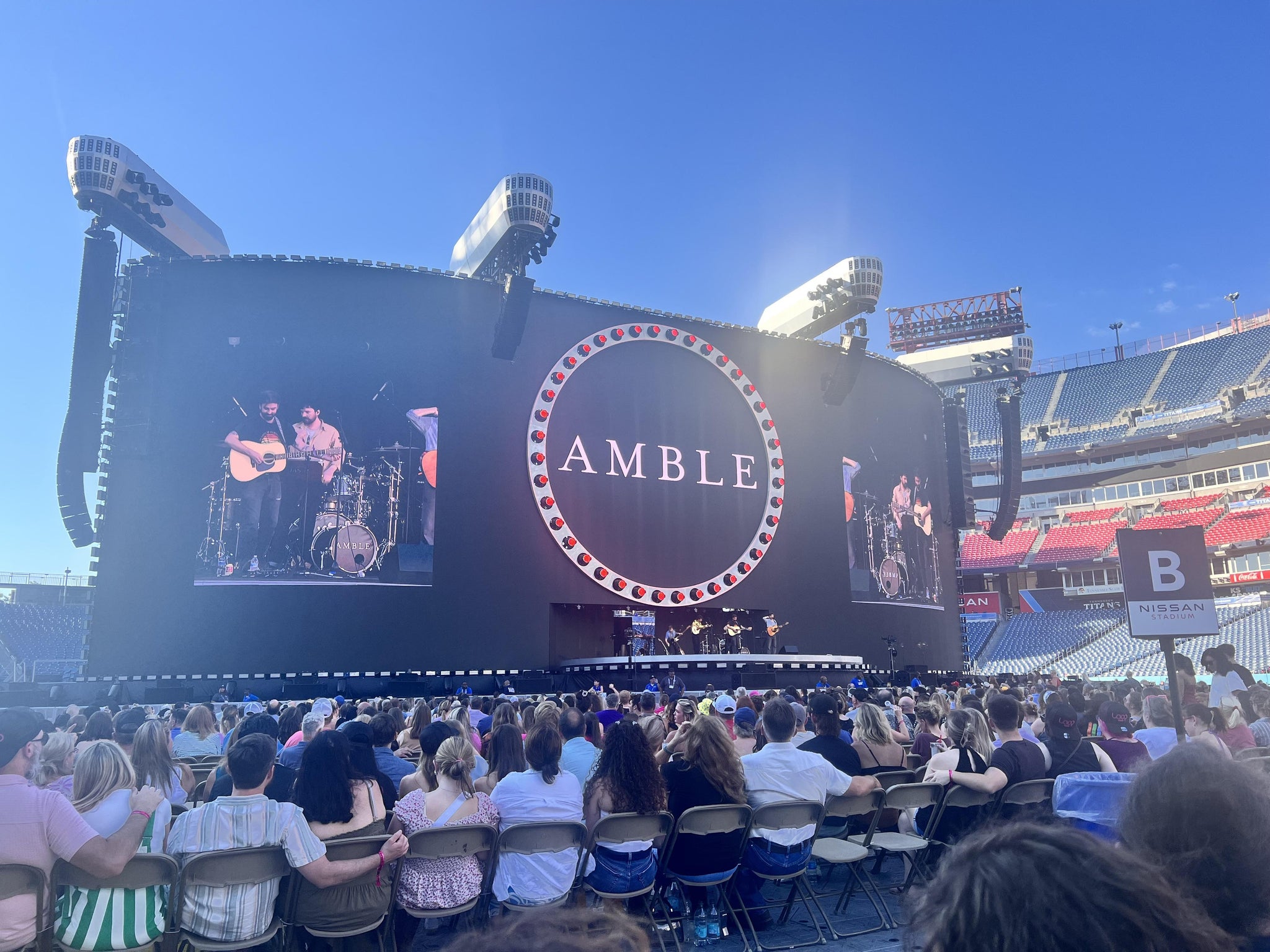 Real Fan View taken from Field G at Nissan Stadium by Erick C