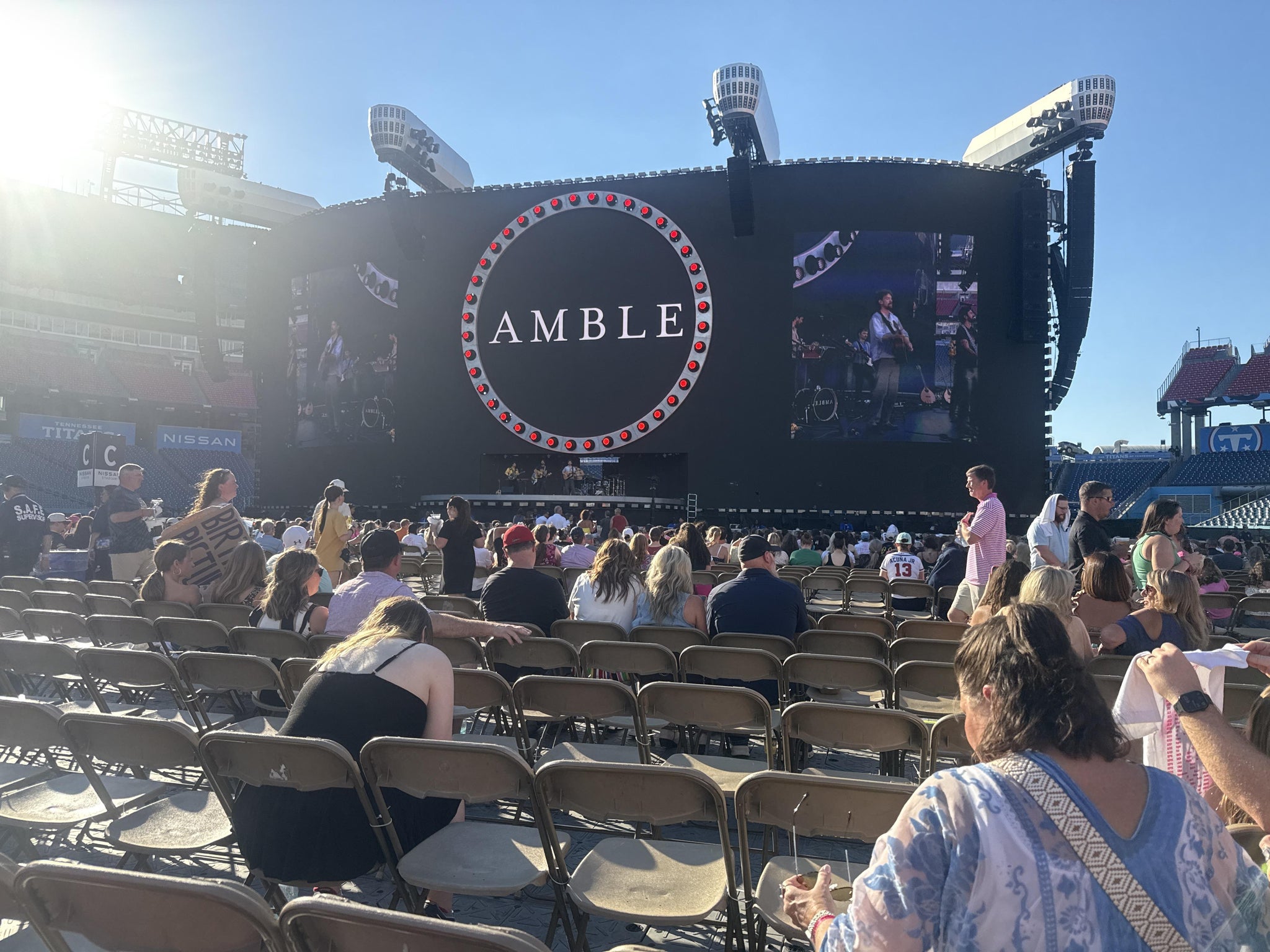 Real Fan View taken from Field J at Nissan Stadium by Michelle E