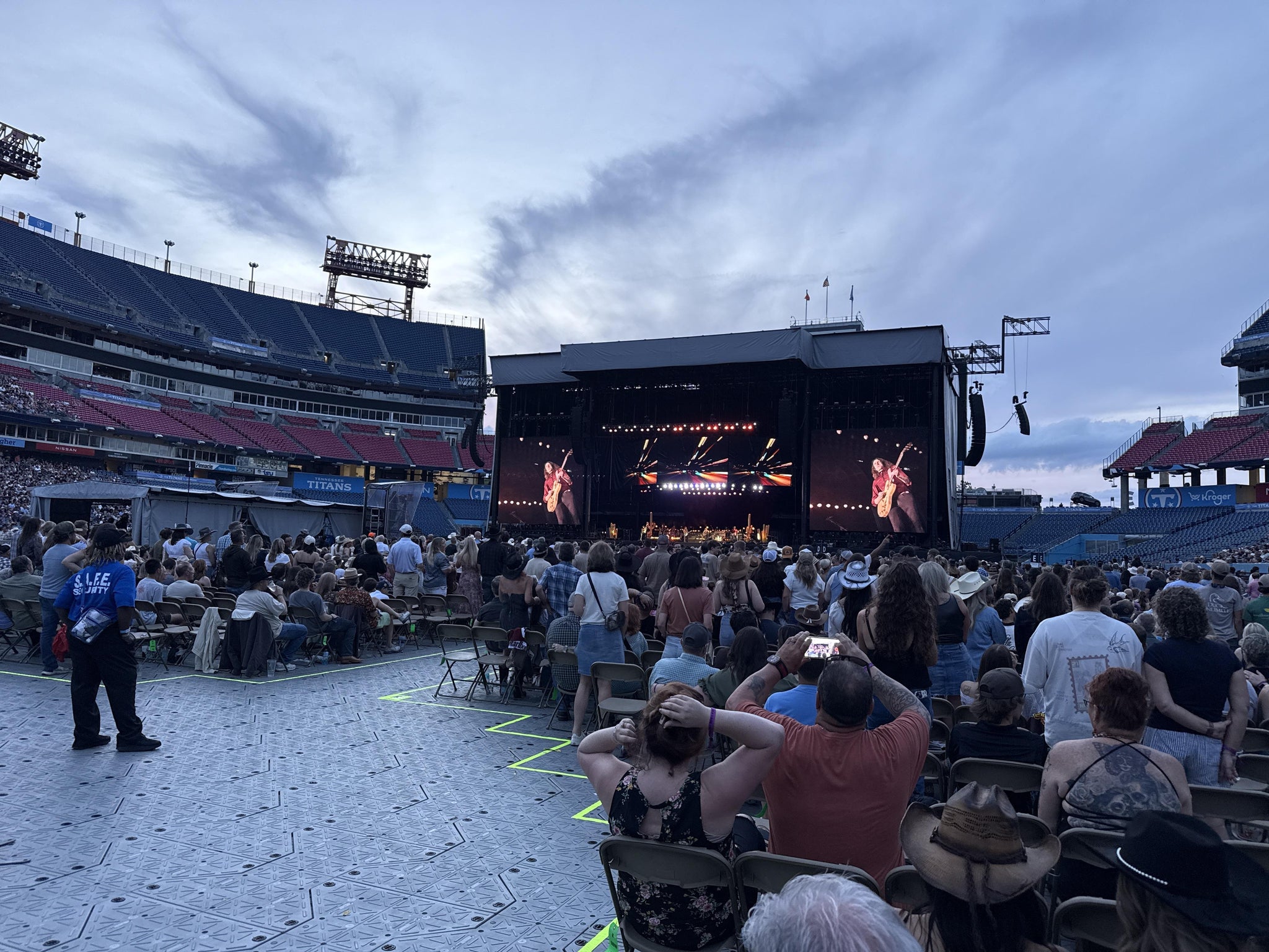 Real Fan View taken from Field K at Nissan Stadium by Justin R