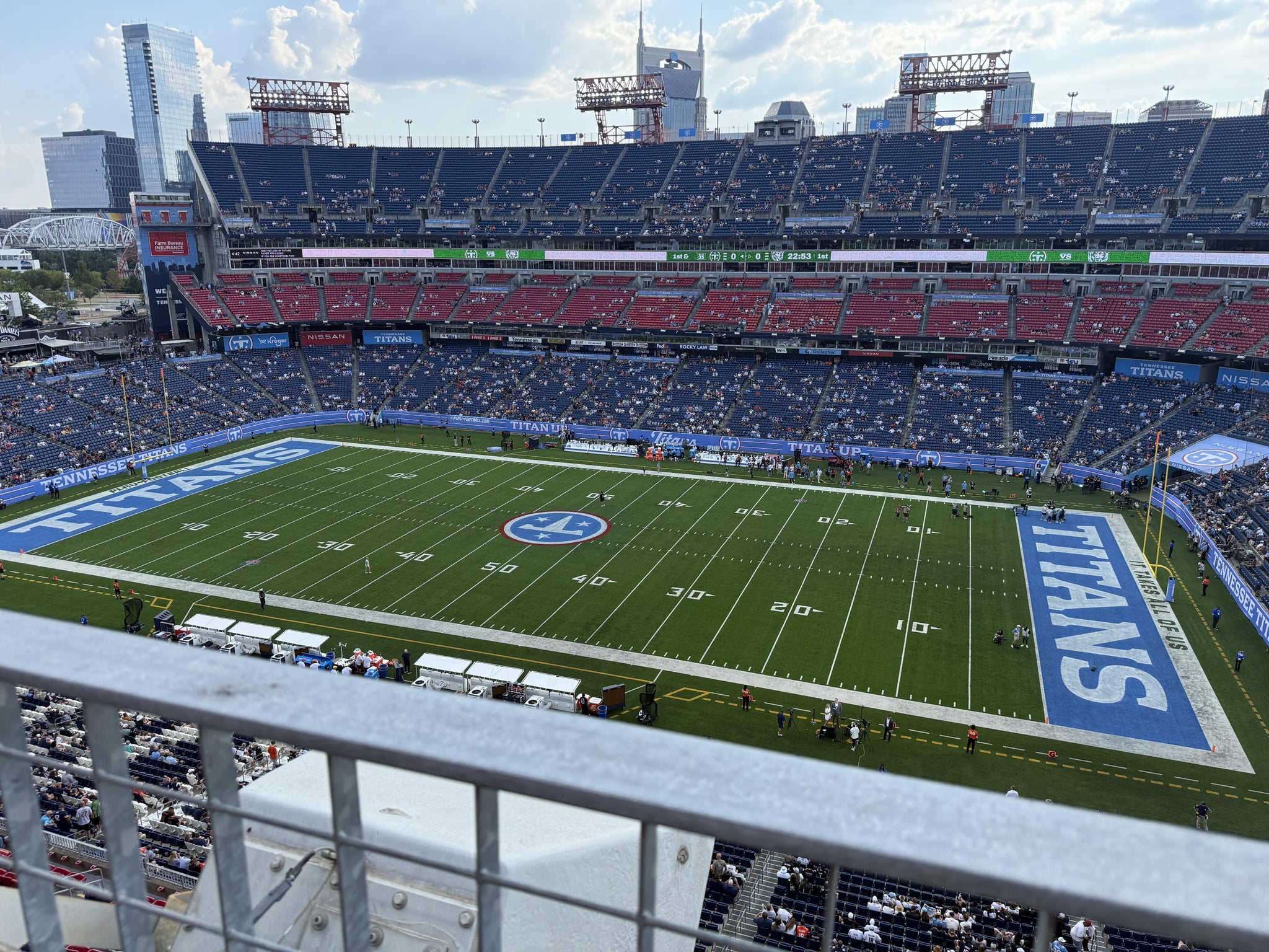 Real Fan View taken from Loge 309 at Nissan Stadium by Robert B