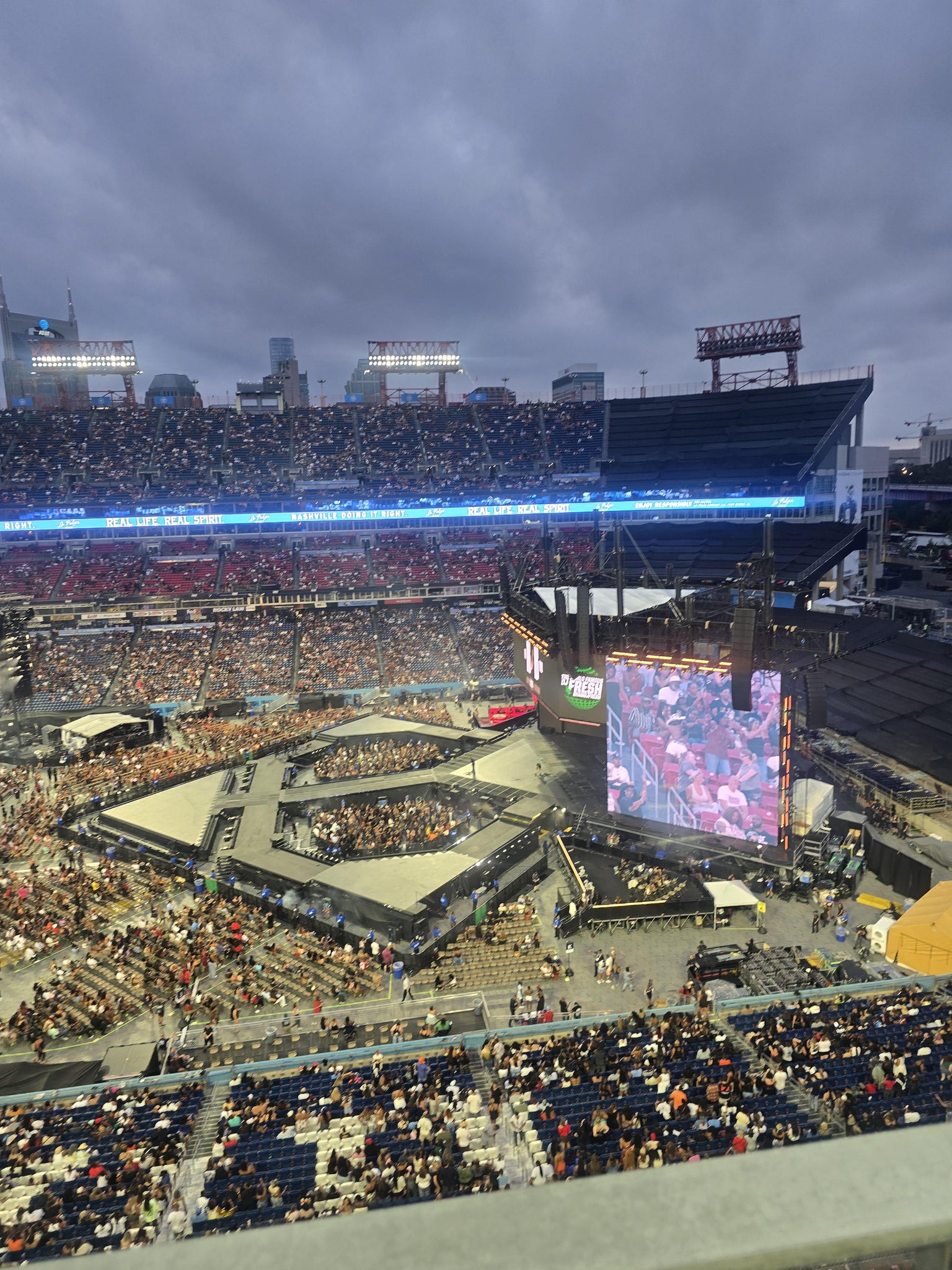 Real Fan View taken from Loge 311 at Nissan Stadium by Jolice T