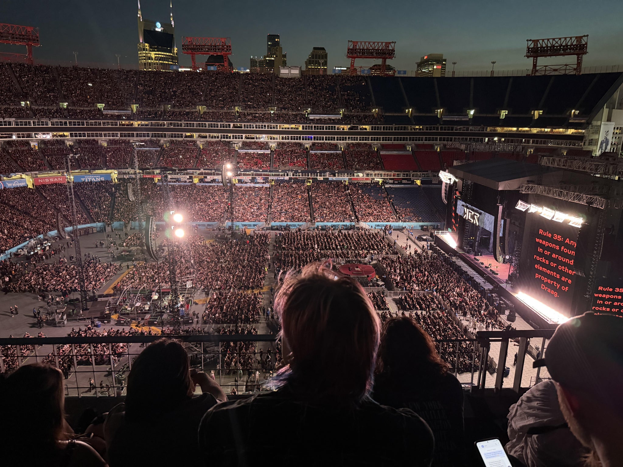 Real Fan View taken from Loge 312 at Nissan Stadium by Victoria R