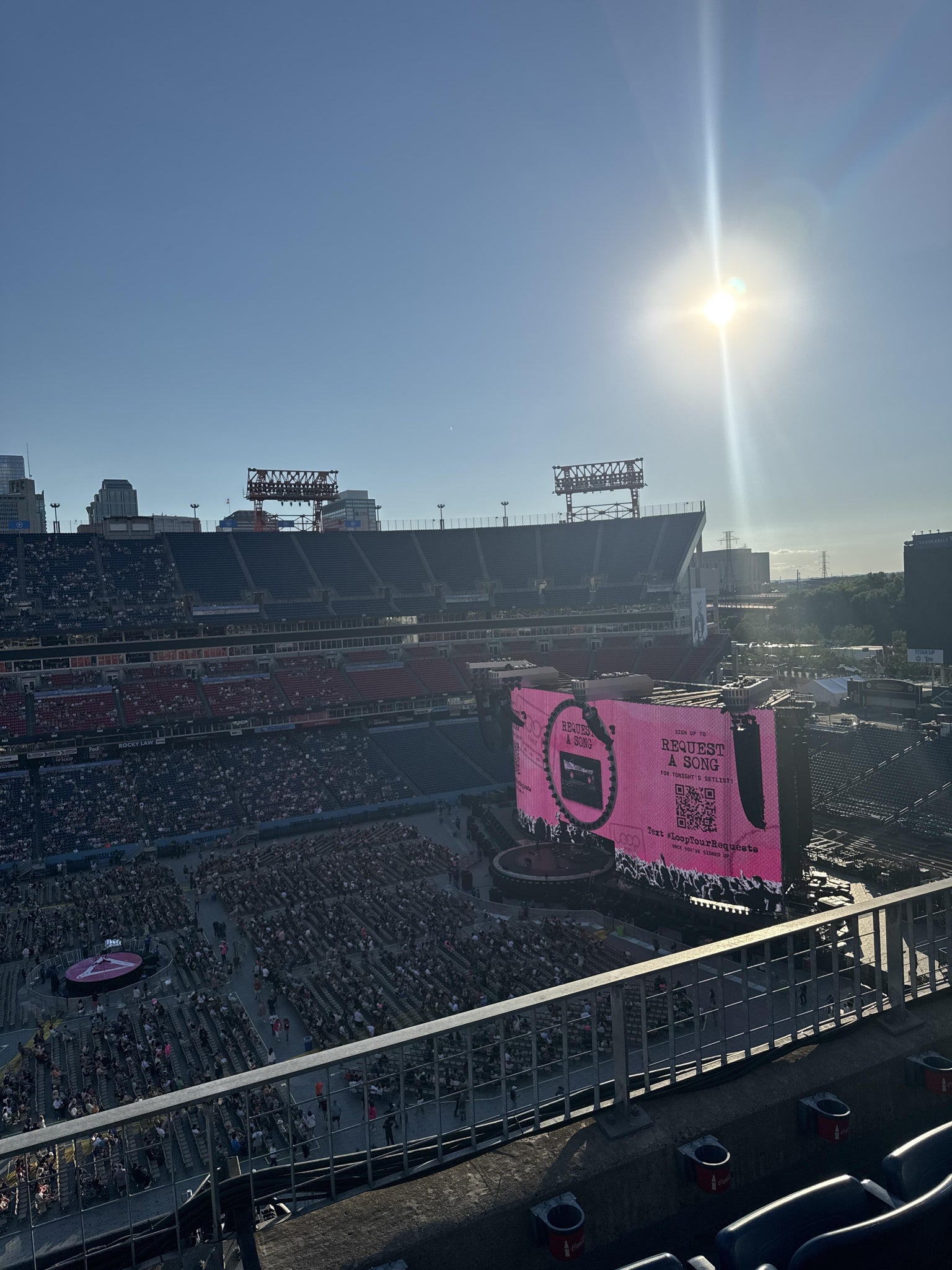 Real Fan View taken from Loge 313 at Nissan Stadium by Anonymous User