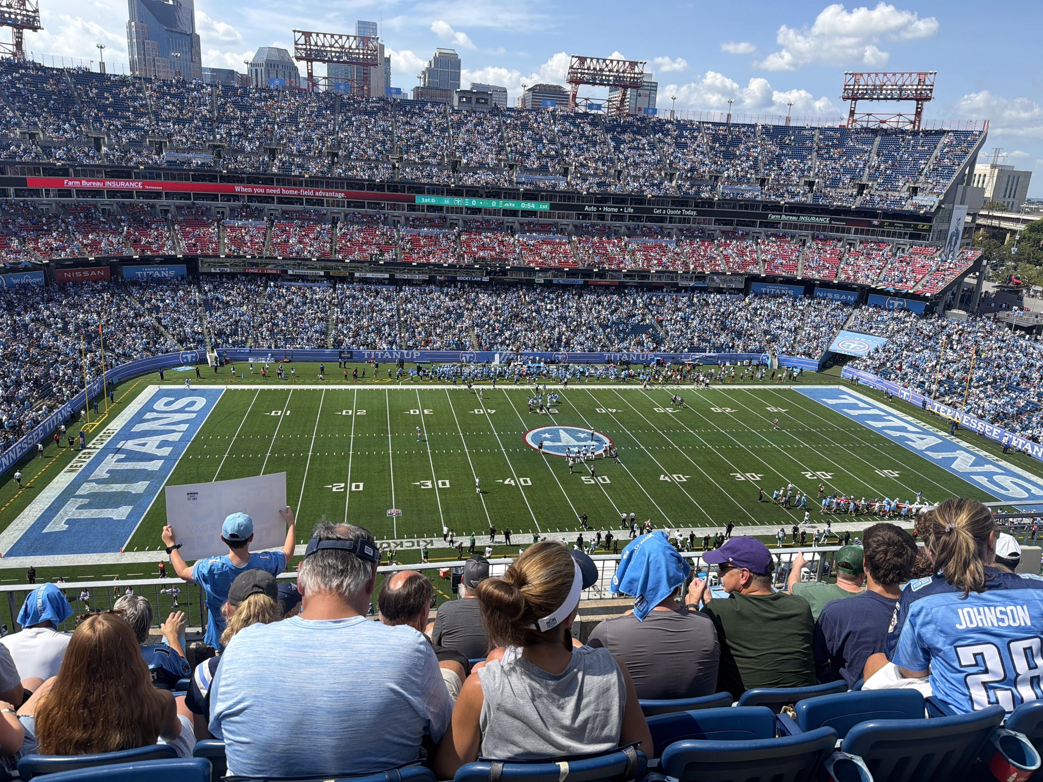 Real Fan View taken from Loge 314 at Nissan Stadium by Drew B