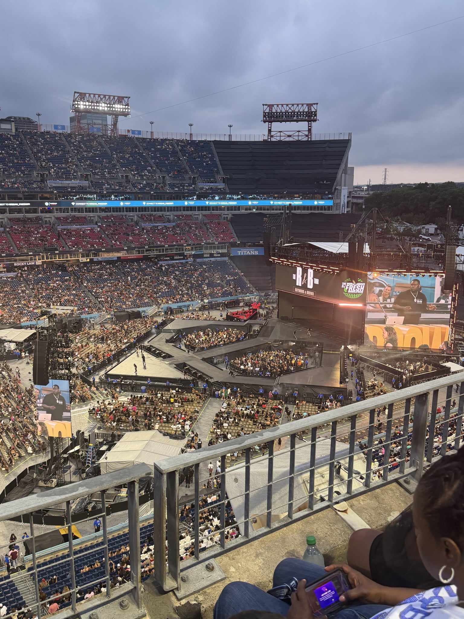 Real Fan View taken from Loge 315 at Nissan Stadium by Rachel G