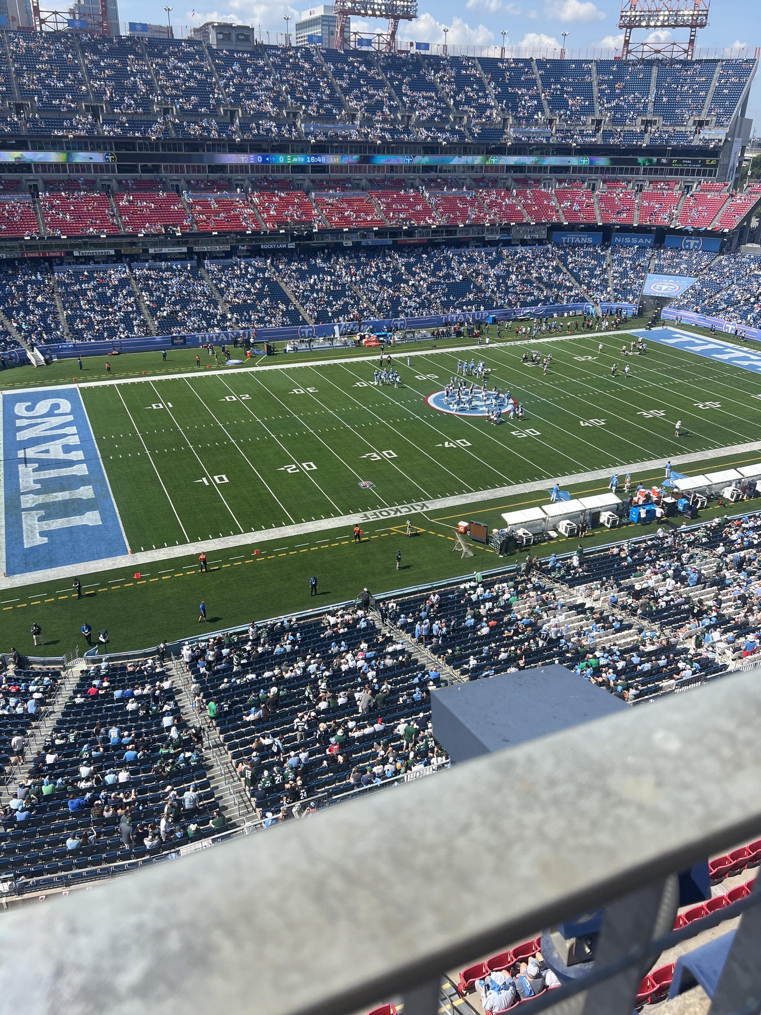 Real Fan View taken from Loge 316 at Nissan Stadium by James C