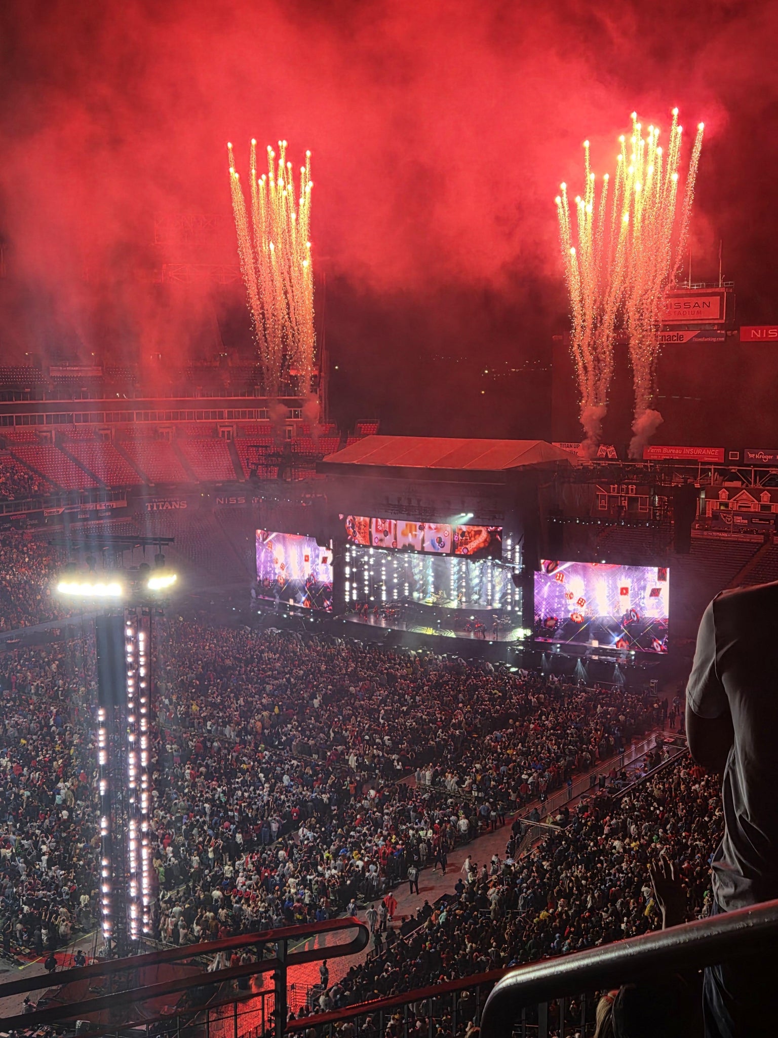 Real Fan View taken from Loge 319 at Nissan Stadium by Daphanie ie daphanie owens daphanie O