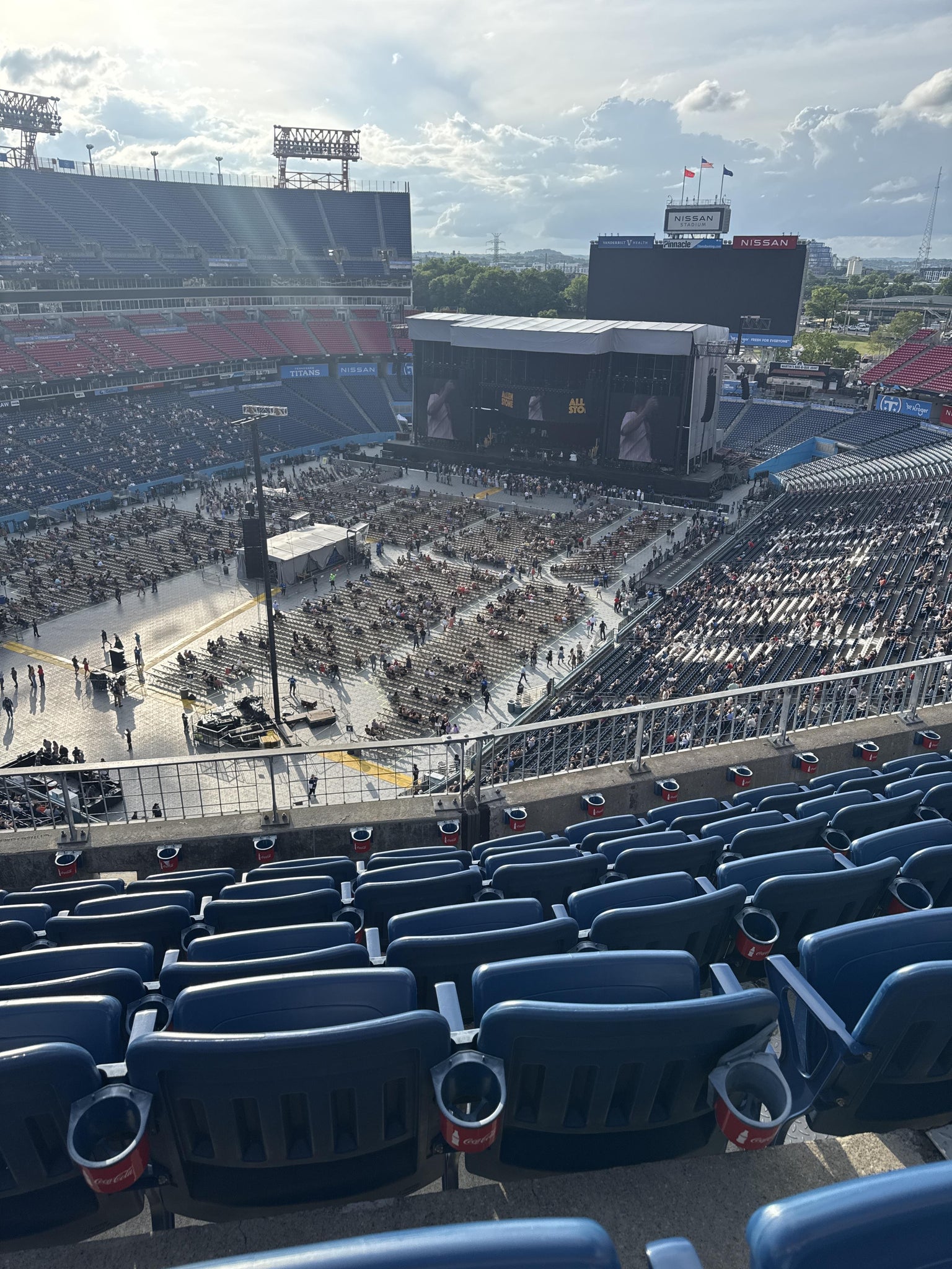 Real Fan View taken from Loge 320 at Nissan Stadium by Erich K