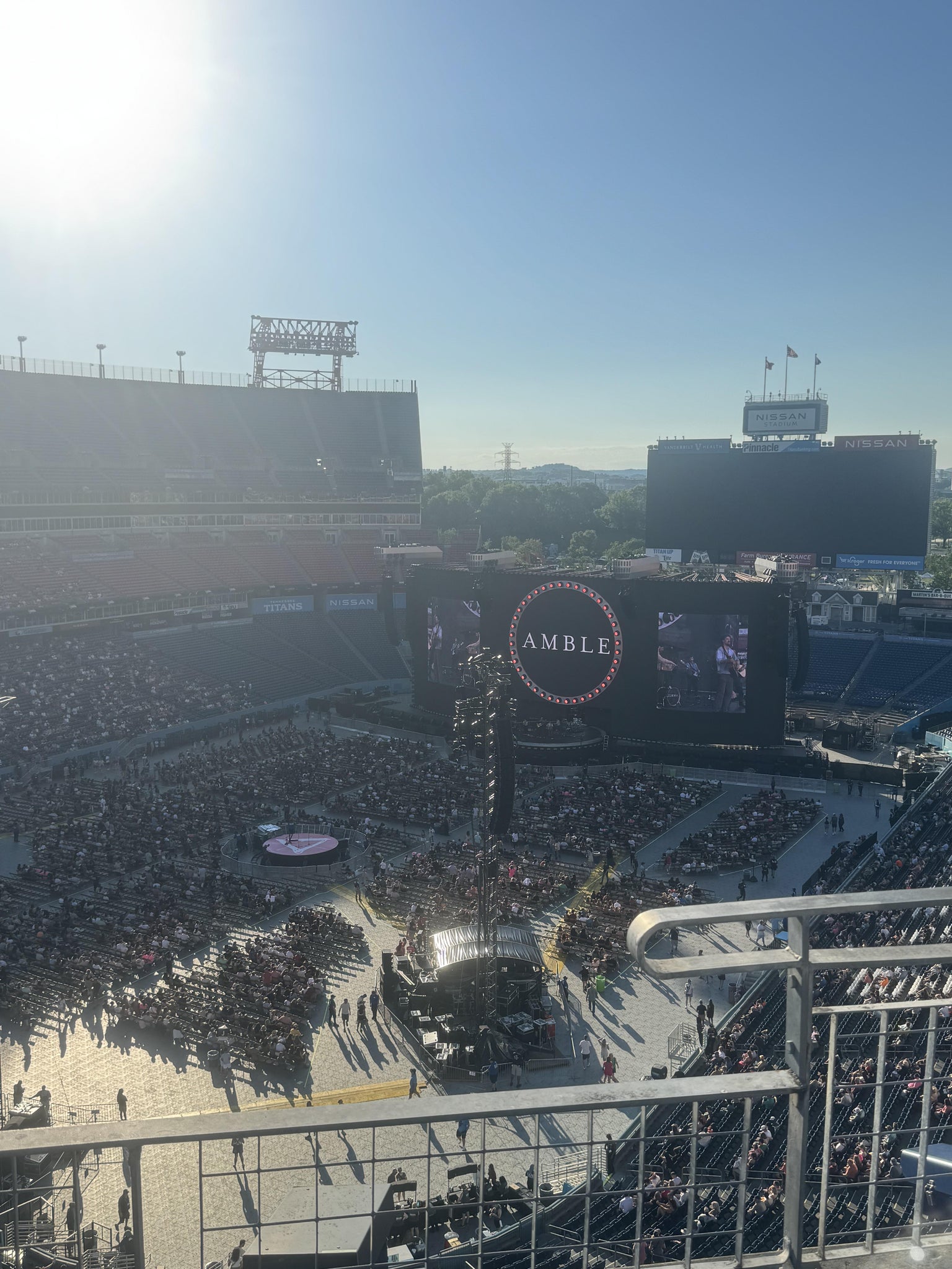 Real Fan View taken from Loge 321 at Nissan Stadium by Brooklynn B