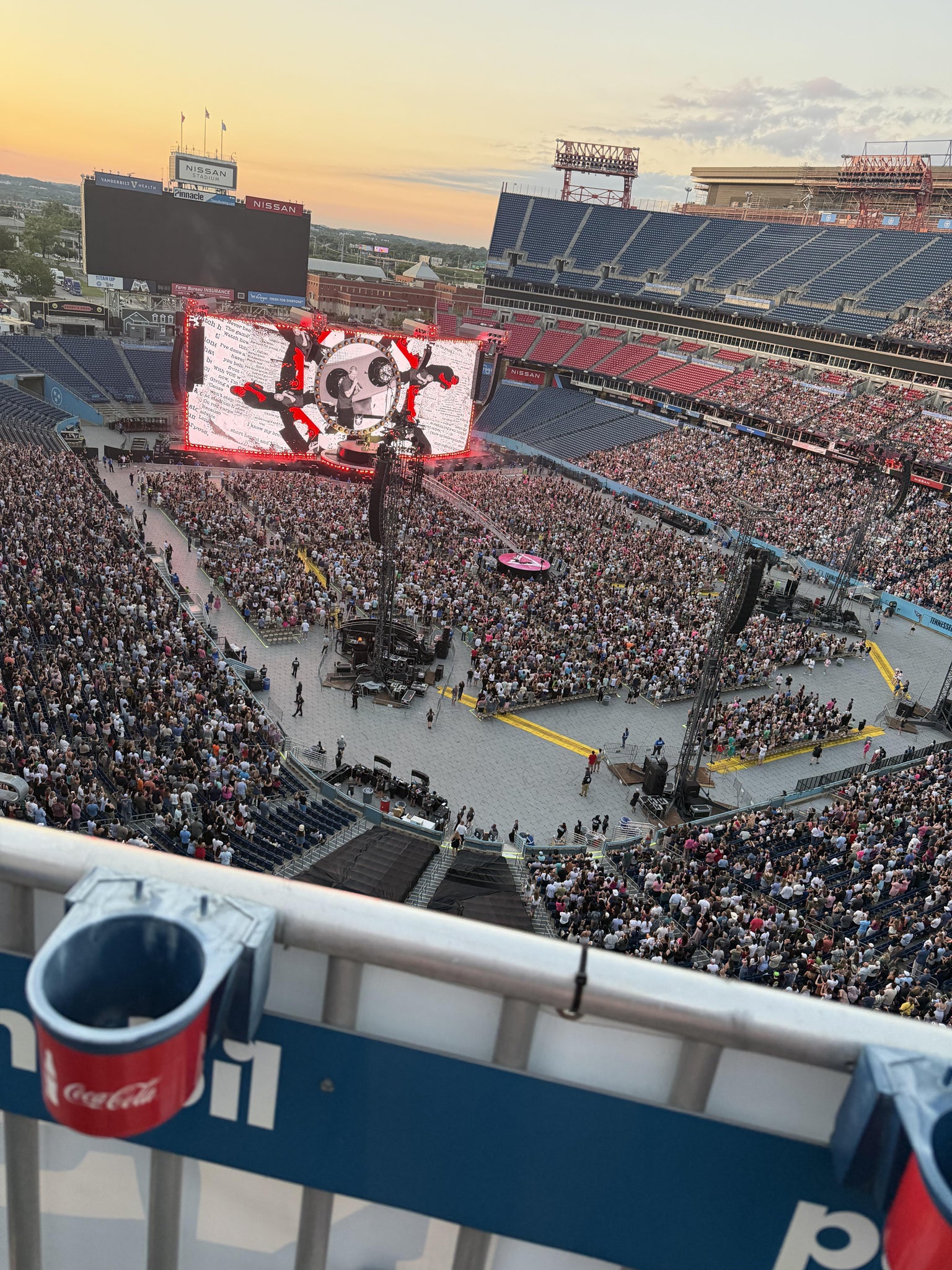 Real Fan View taken from Loge 326 at Nissan Stadium by Riley H