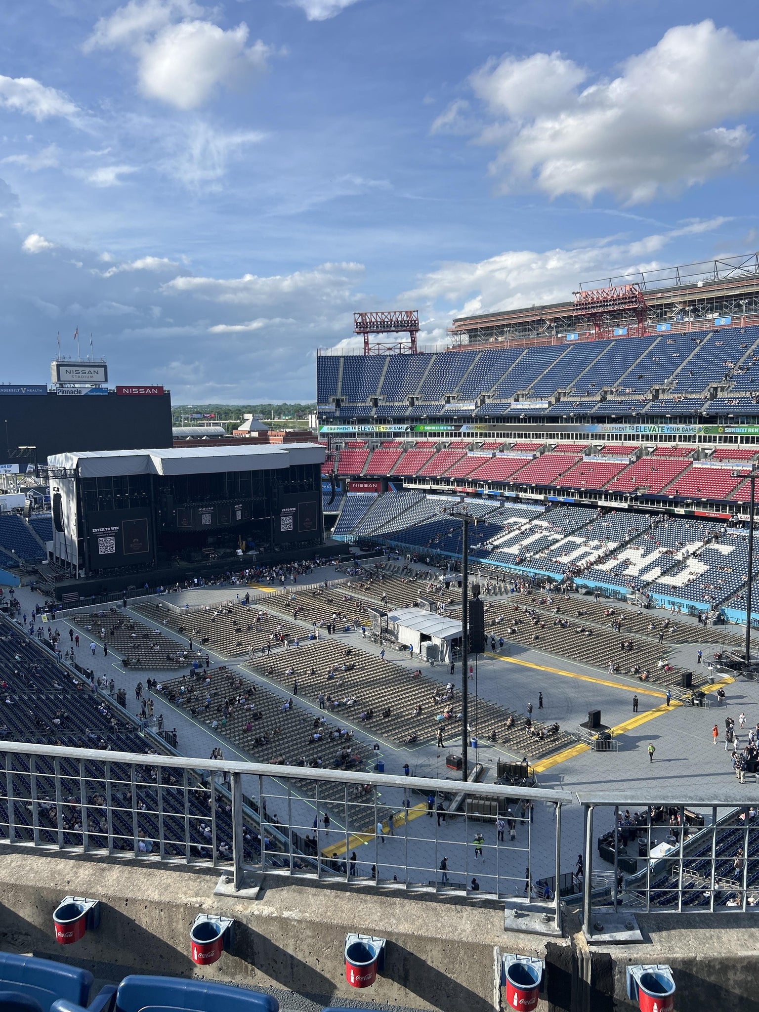 Real Fan View taken from Loge 327 at Nissan Stadium by Katheryn F