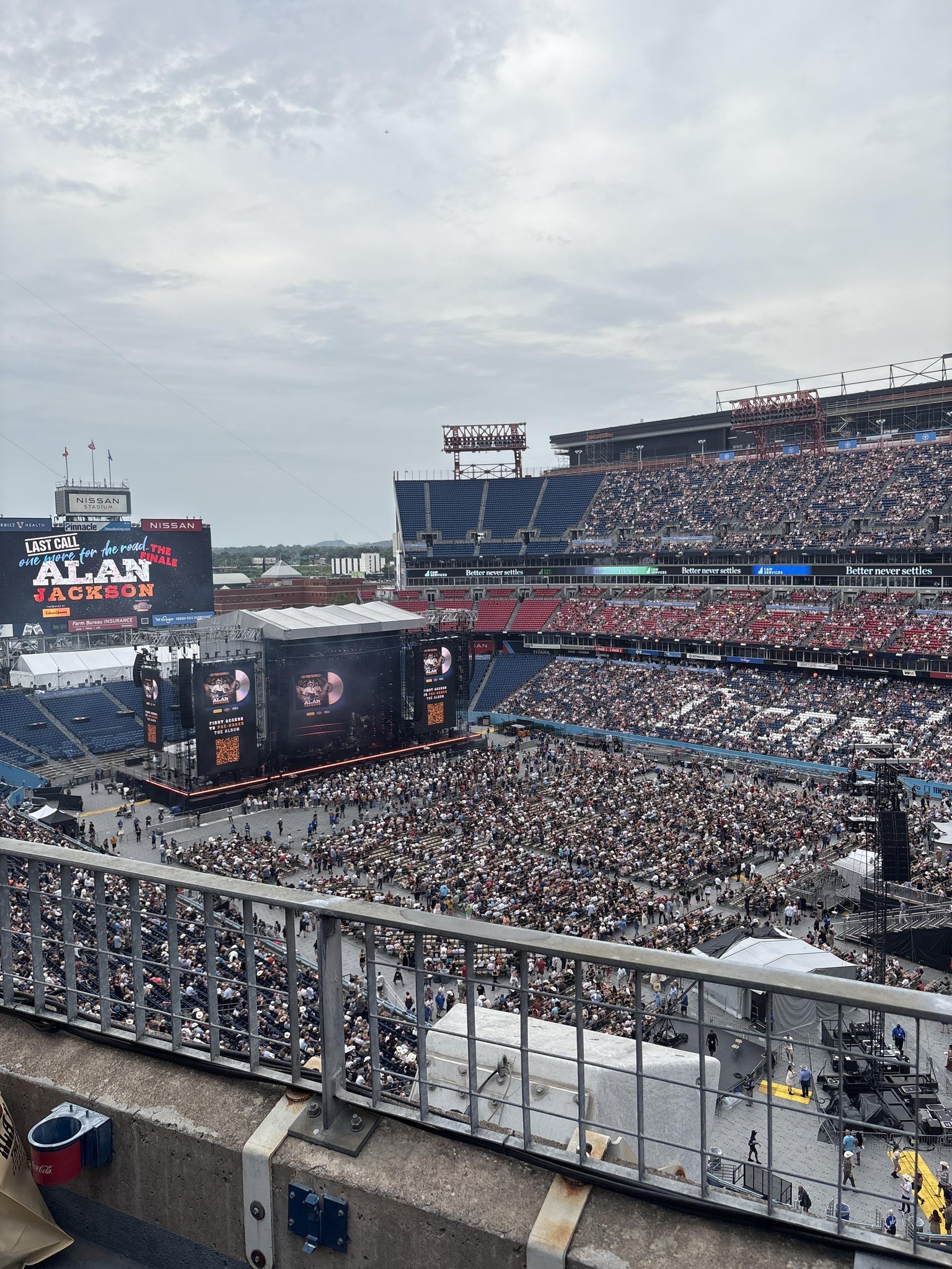 Real Fan View taken from Loge 329 at Nissan Stadium by Madison F