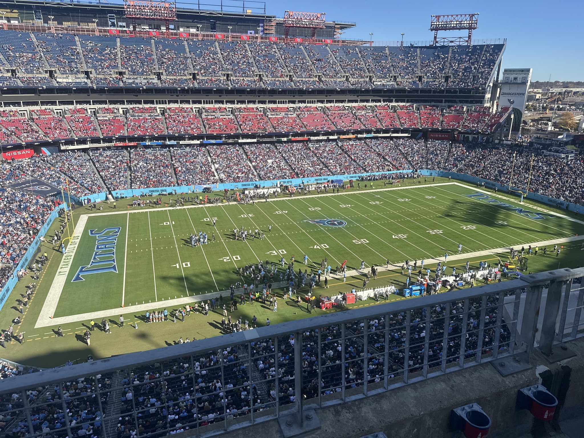 Real Fan View taken from Loge 338 at Nissan Stadium by Blake R