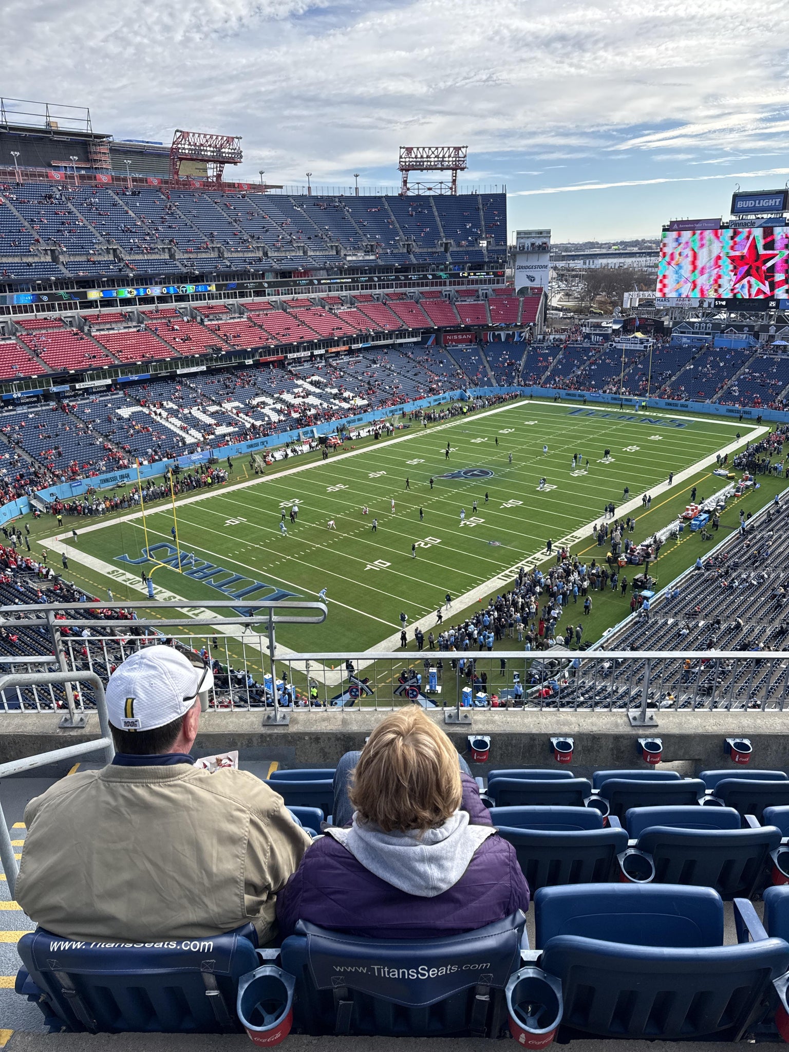 Real Fan View taken from Loge 343 at Nissan Stadium by Scott H