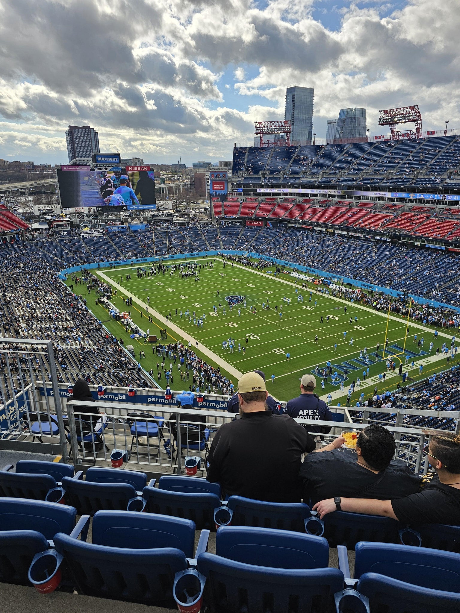 Real Fan View taken from Upper 303 at Nissan Stadium by Charity P