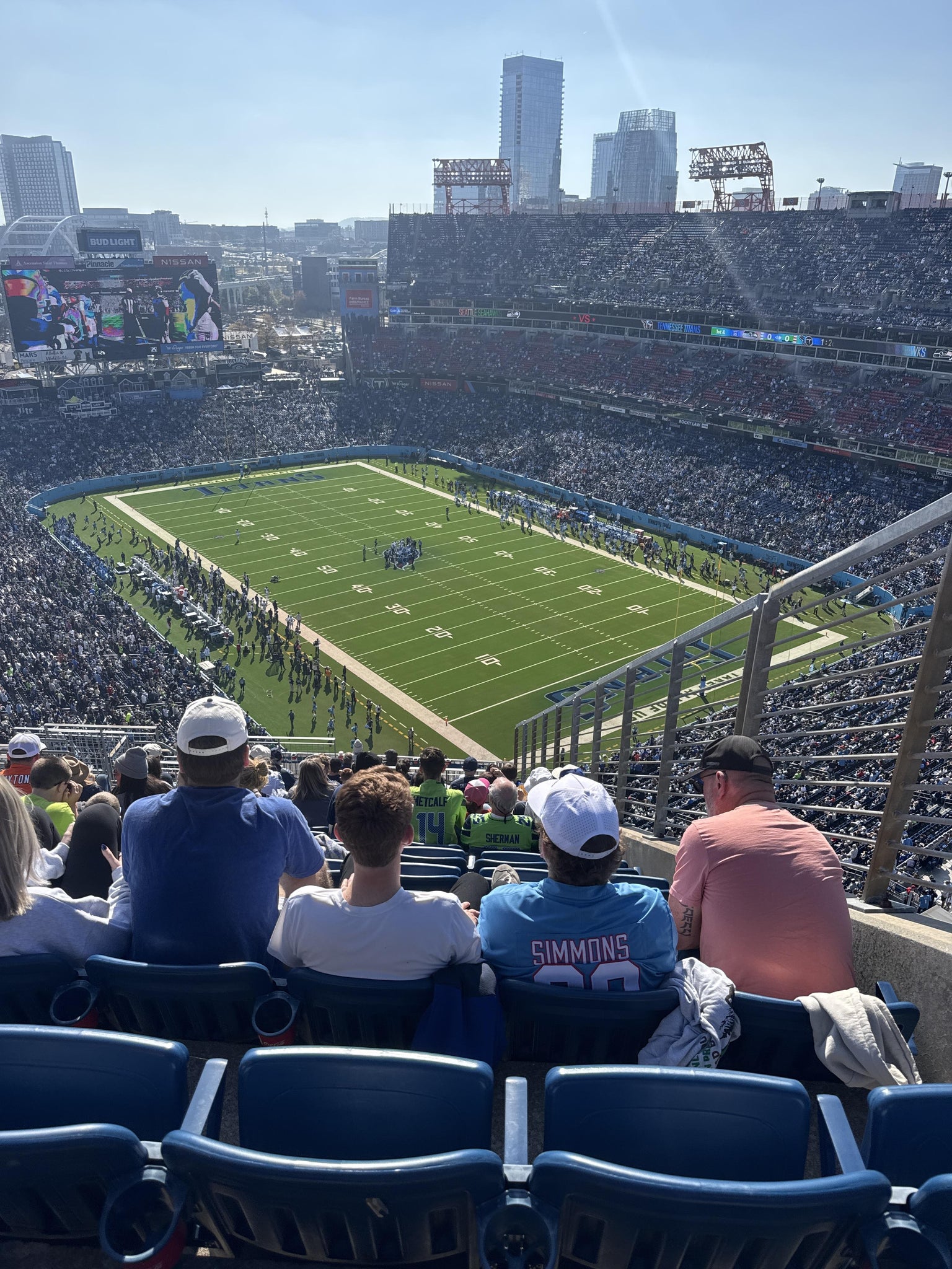 Real Fan View taken from Upper 303 at Nissan Stadium by Timothy D