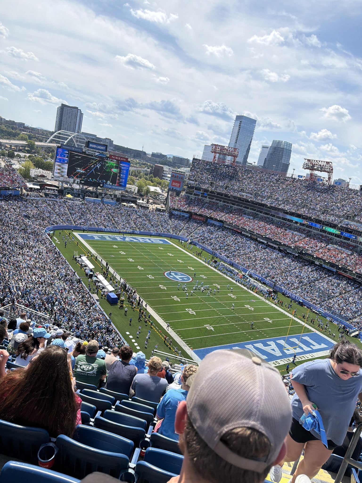 Real Fan View taken from Upper 303 at Nissan Stadium by Adham H