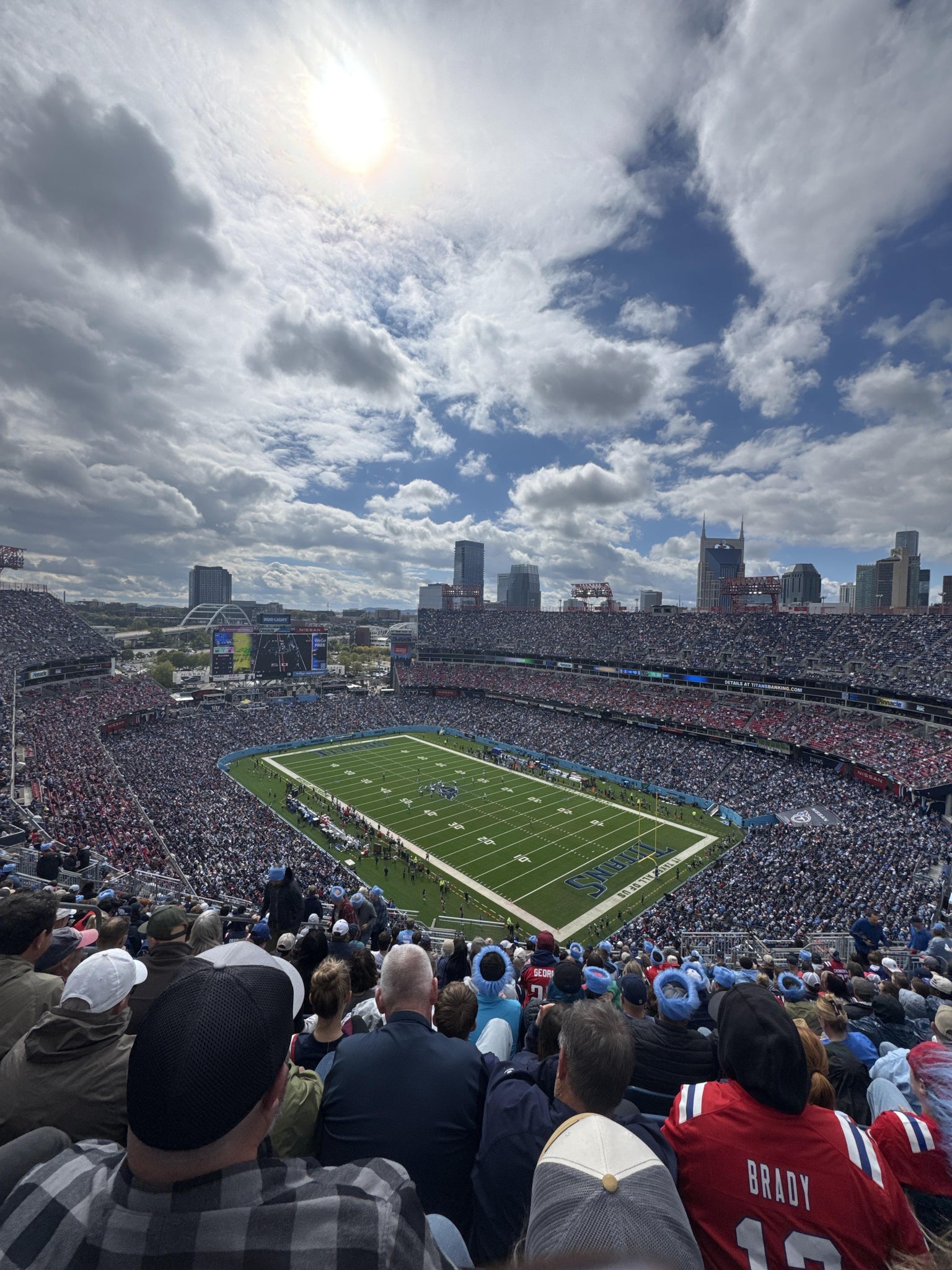 Real Fan View taken from Upper 304 at Nissan Stadium by Anonymous User
