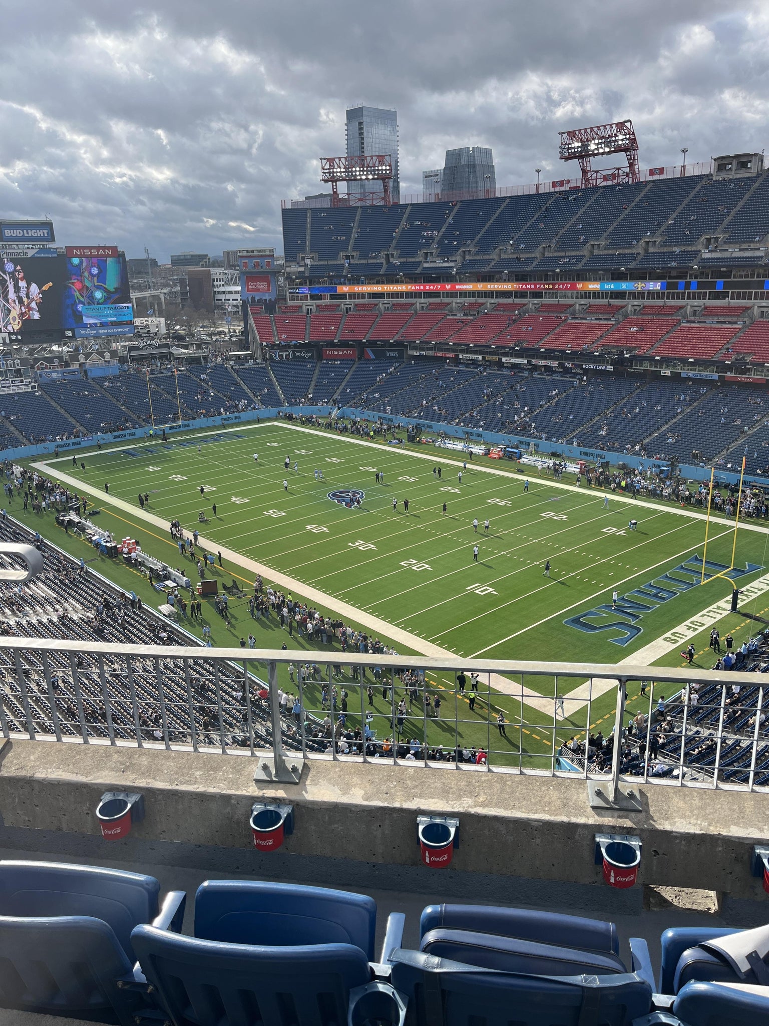 Real Fan View taken from Upper 305 at Nissan Stadium by William W