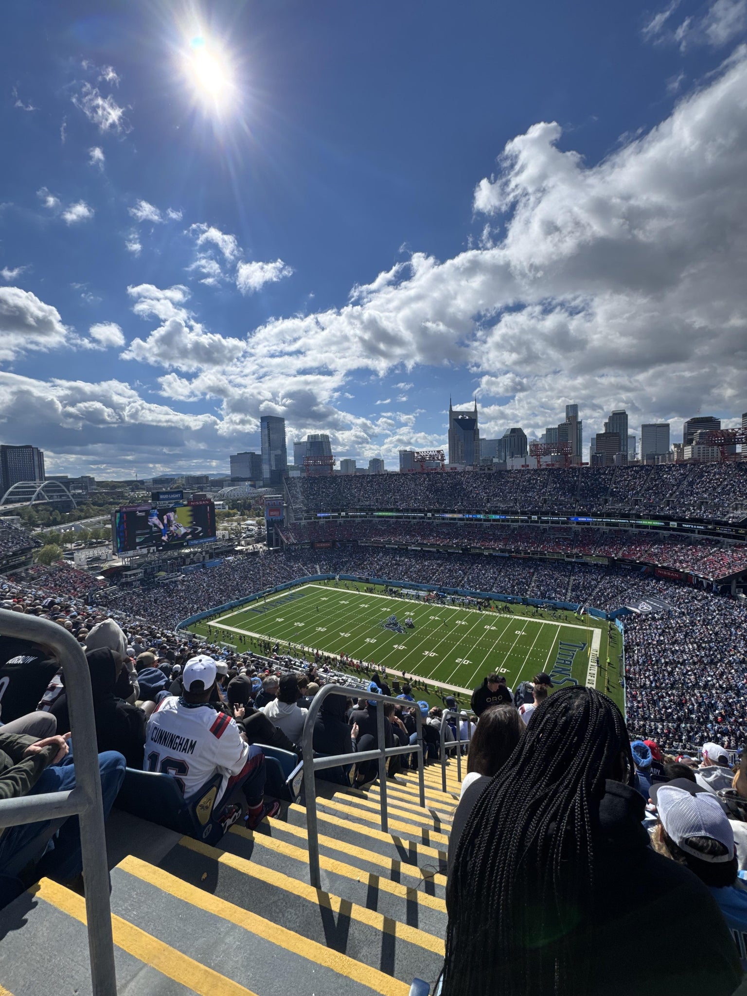 Real Fan View taken from Upper 308 at Nissan Stadium by Dylan C