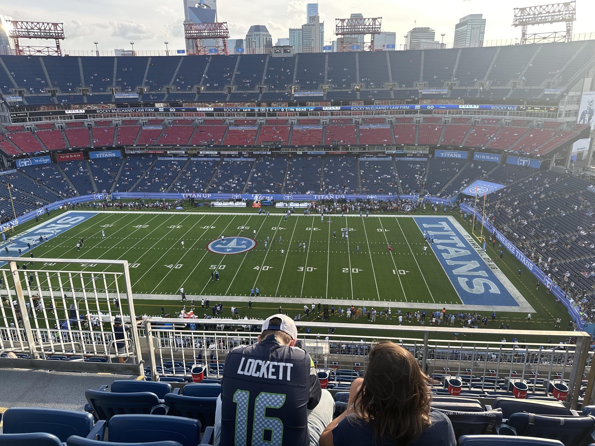Real Fan View taken from Upper 310 at Nissan Stadium by Troy C