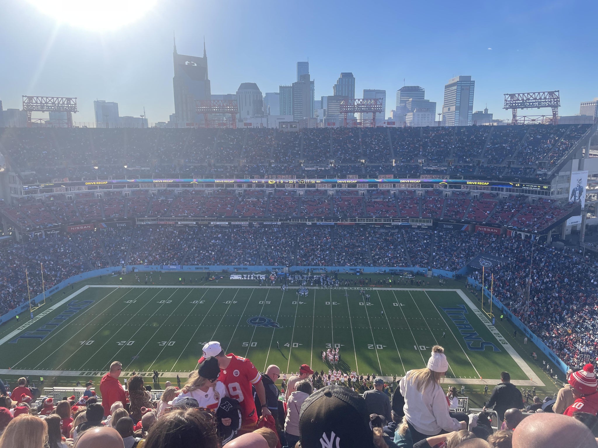Real Fan View taken from Upper 311 at Nissan Stadium by Jenni P