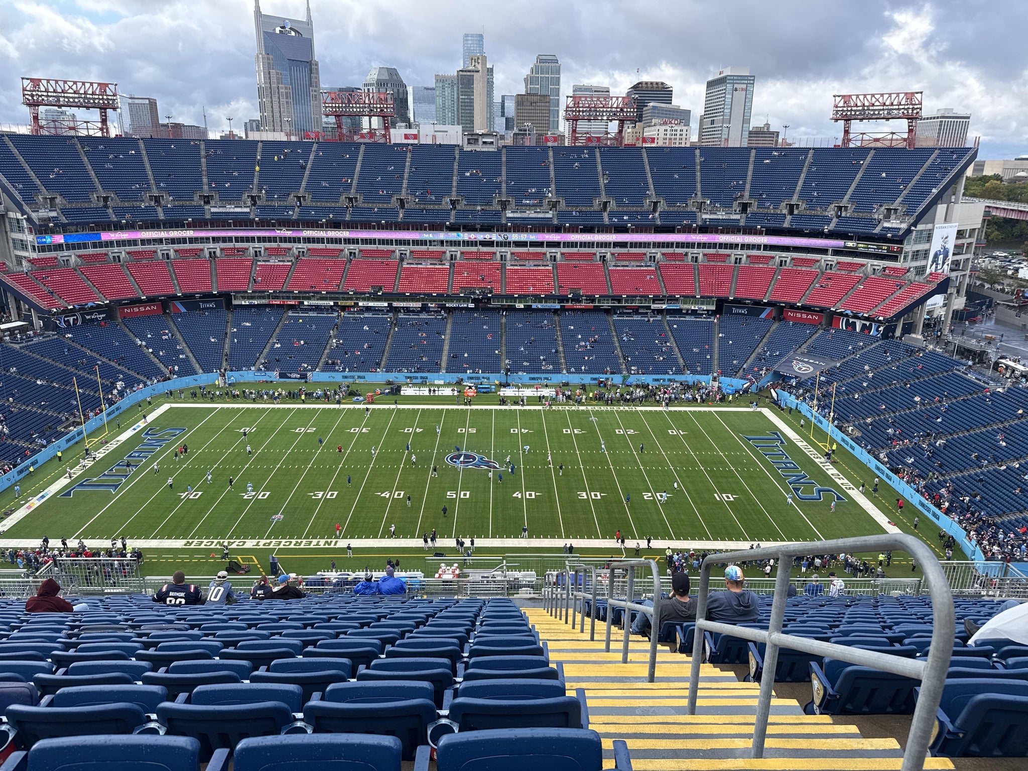 Real Fan View taken from Upper 312 at Nissan Stadium by Danny S