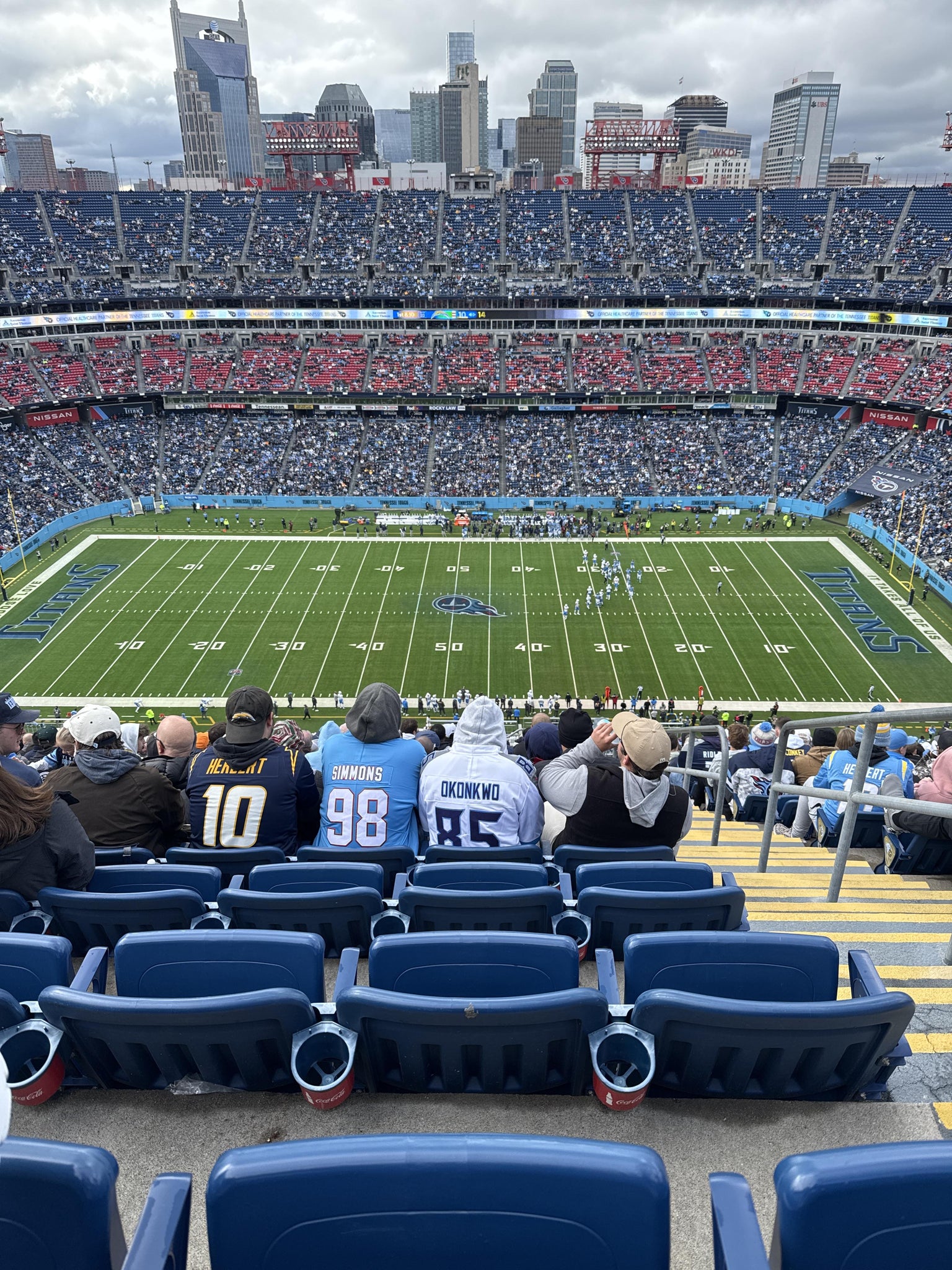 Real Fan View taken from Upper 312 at Nissan Stadium by Marla H