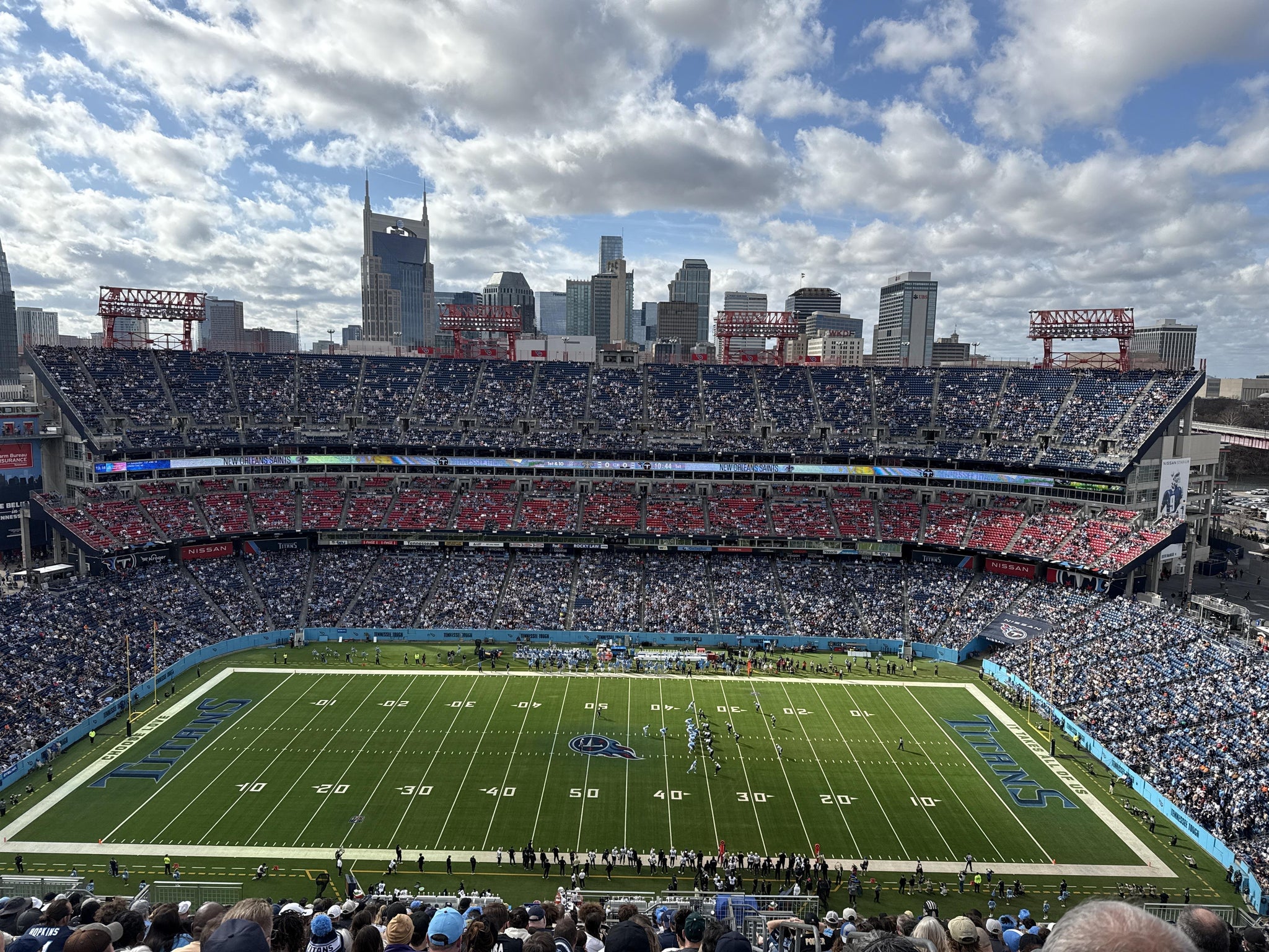 Real Fan View taken from Upper 312 at Nissan Stadium by Abigail F