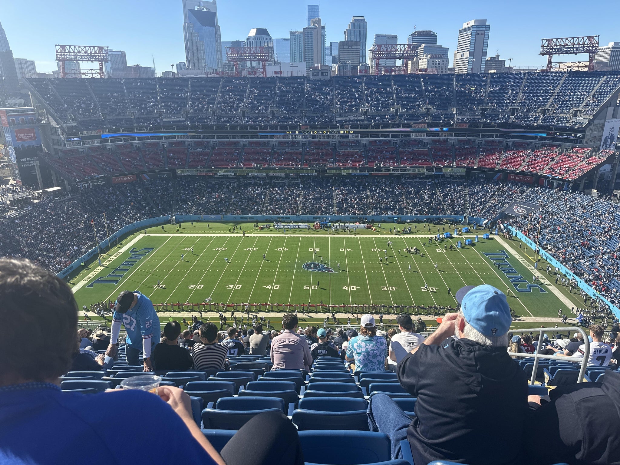 Real Fan View taken from Upper 312 at Nissan Stadium by Michael B
