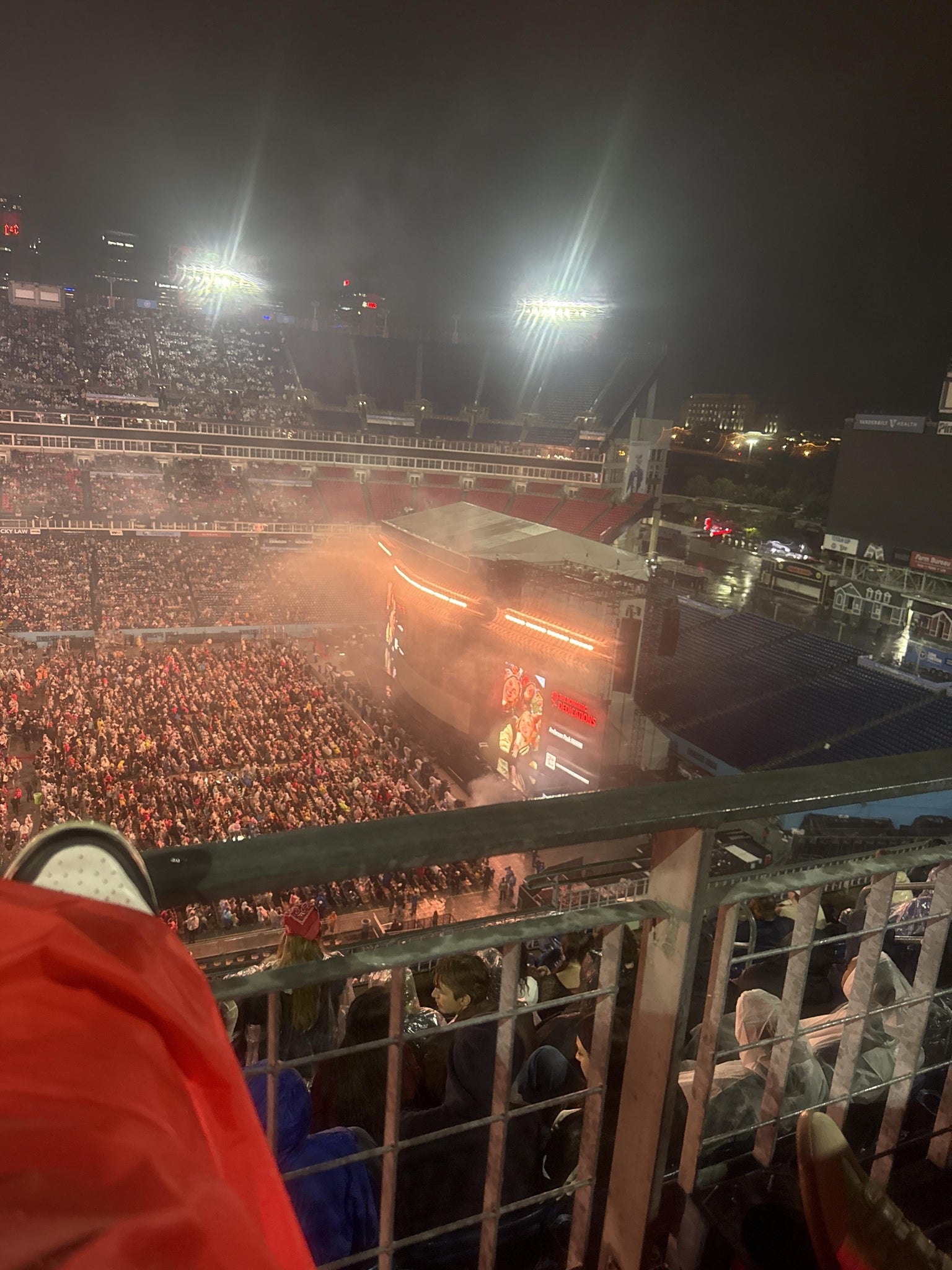 Real Fan View taken from Upper 312 at Nissan Stadium by Mina R