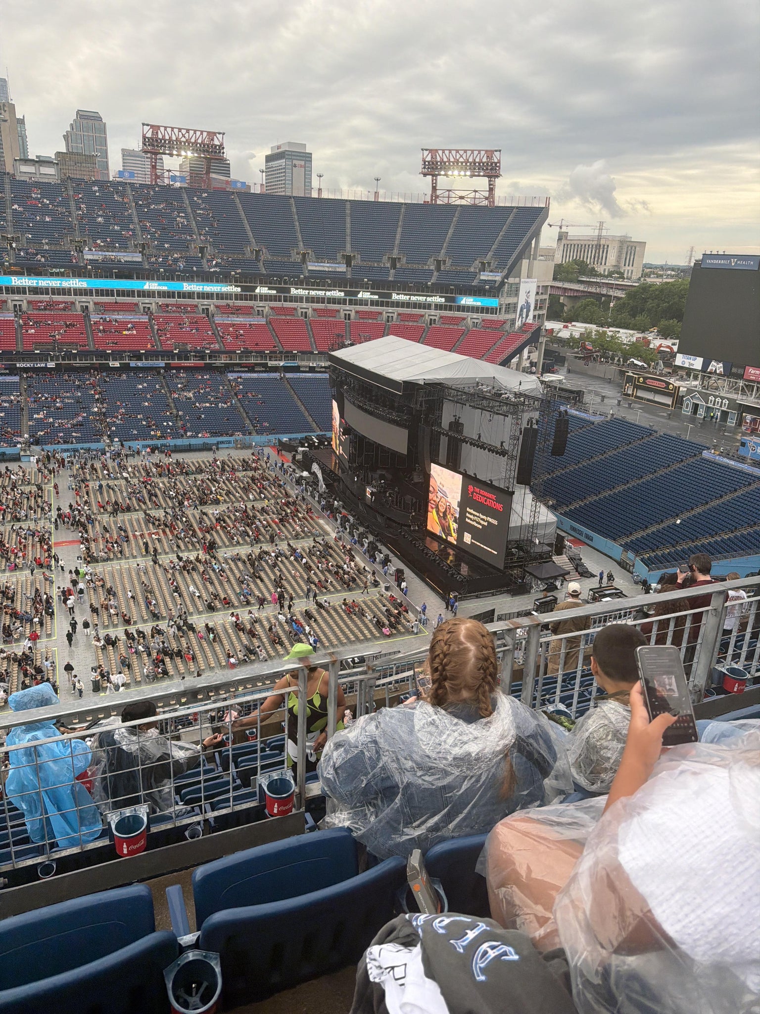 Real Fan View taken from Upper 312 at Nissan Stadium by Kelsey D