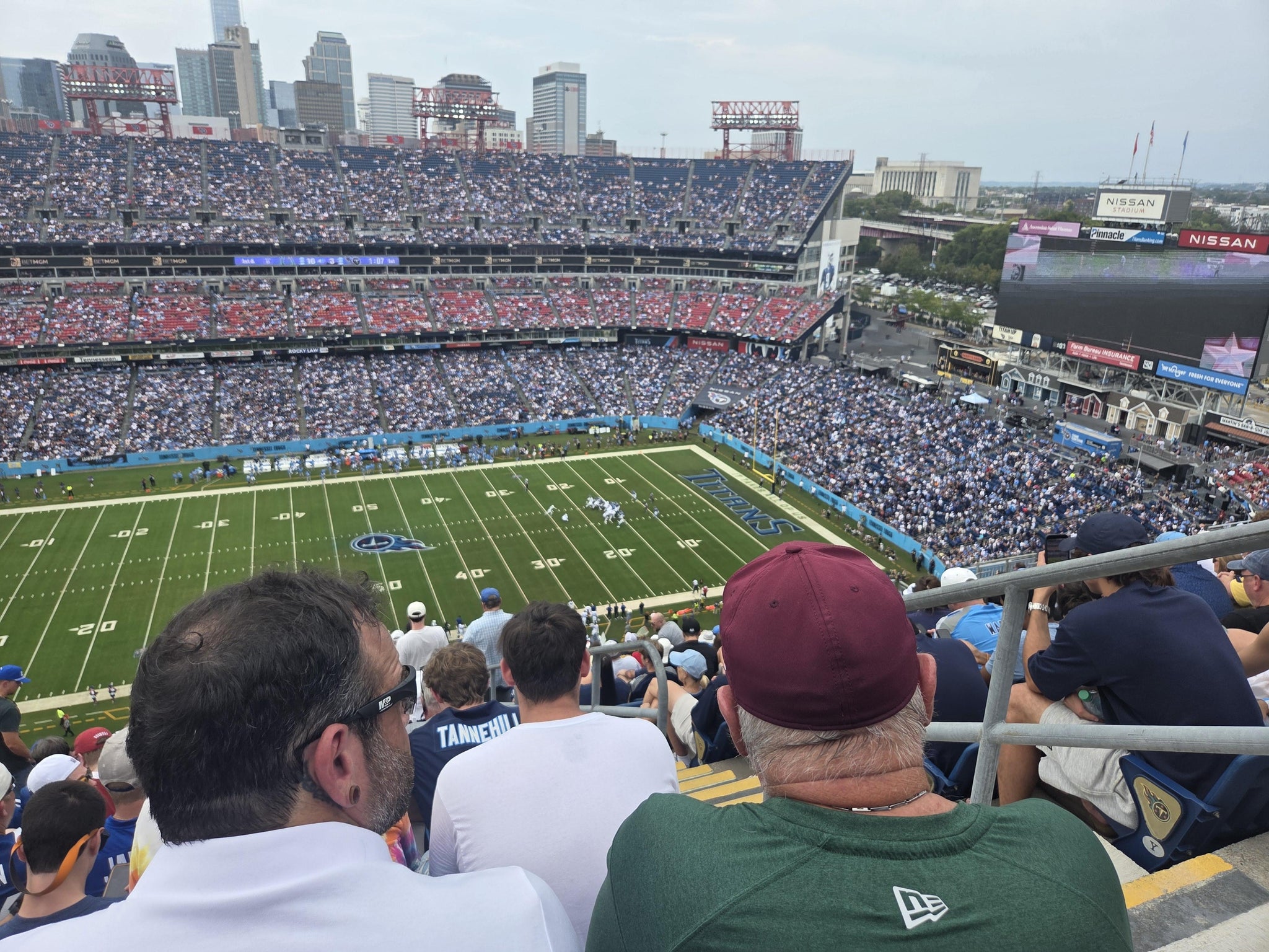 Real Fan View taken from Upper 313 at Nissan Stadium by Mauricio A