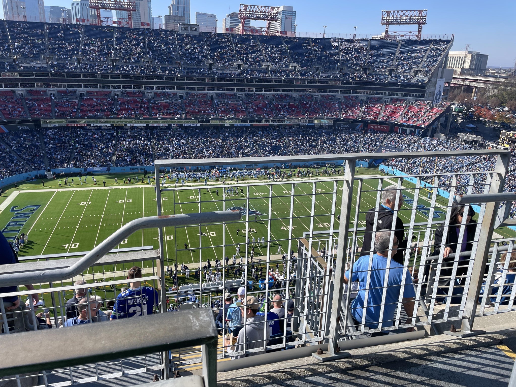 Real Fan View taken from Upper 314 at Nissan Stadium by Anonymous User